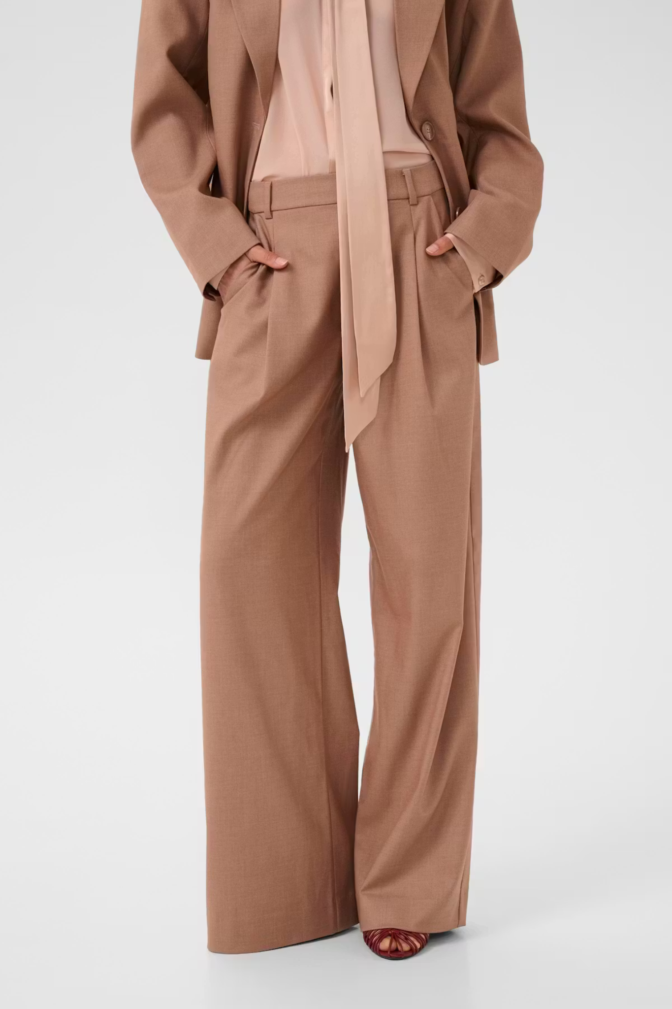 PAULA MW PANTS - BURNT MARPLE SUGAR MELANGE