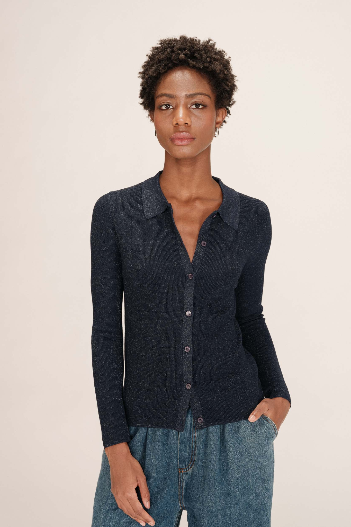 TELLER CARDIGAN - MARINE