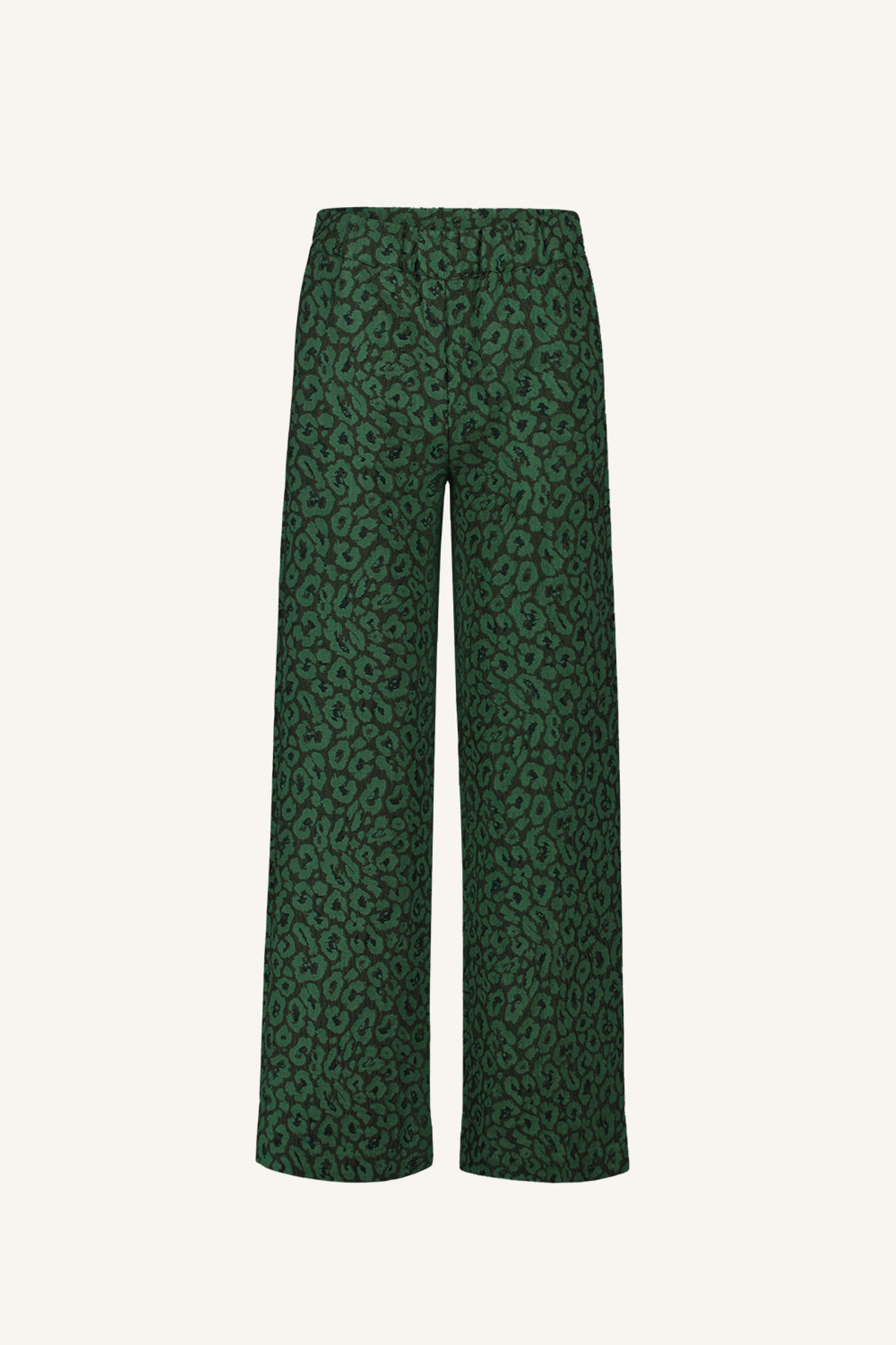 NEAL LEO PANTS - GREEN PANTER PRINT