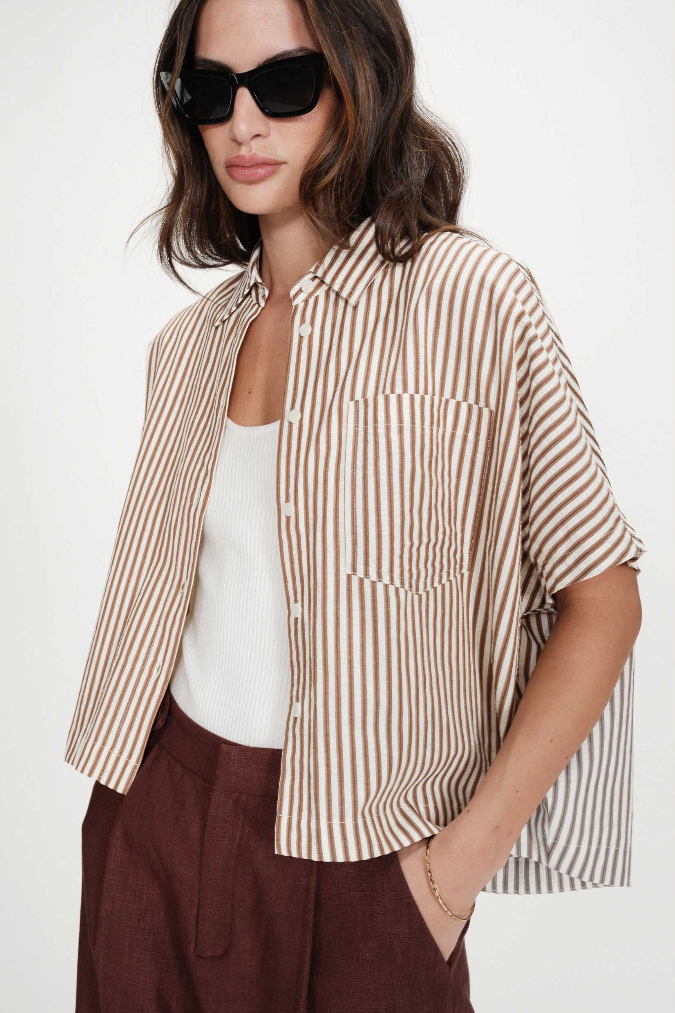 VERCIA SHIRT - MOCHA