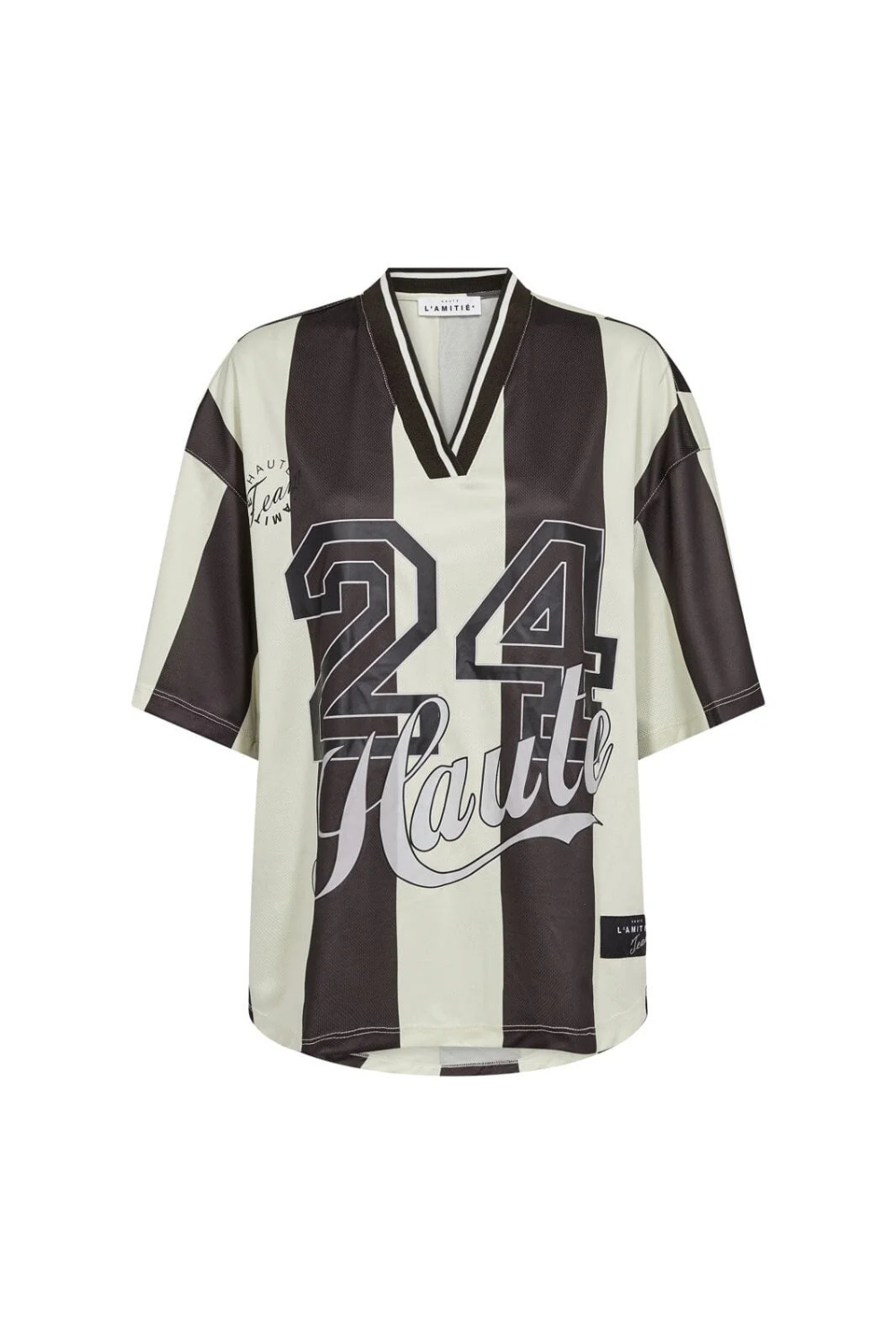 STRIPE LIGA SS T-SHIRT - MOCCA STRIPE