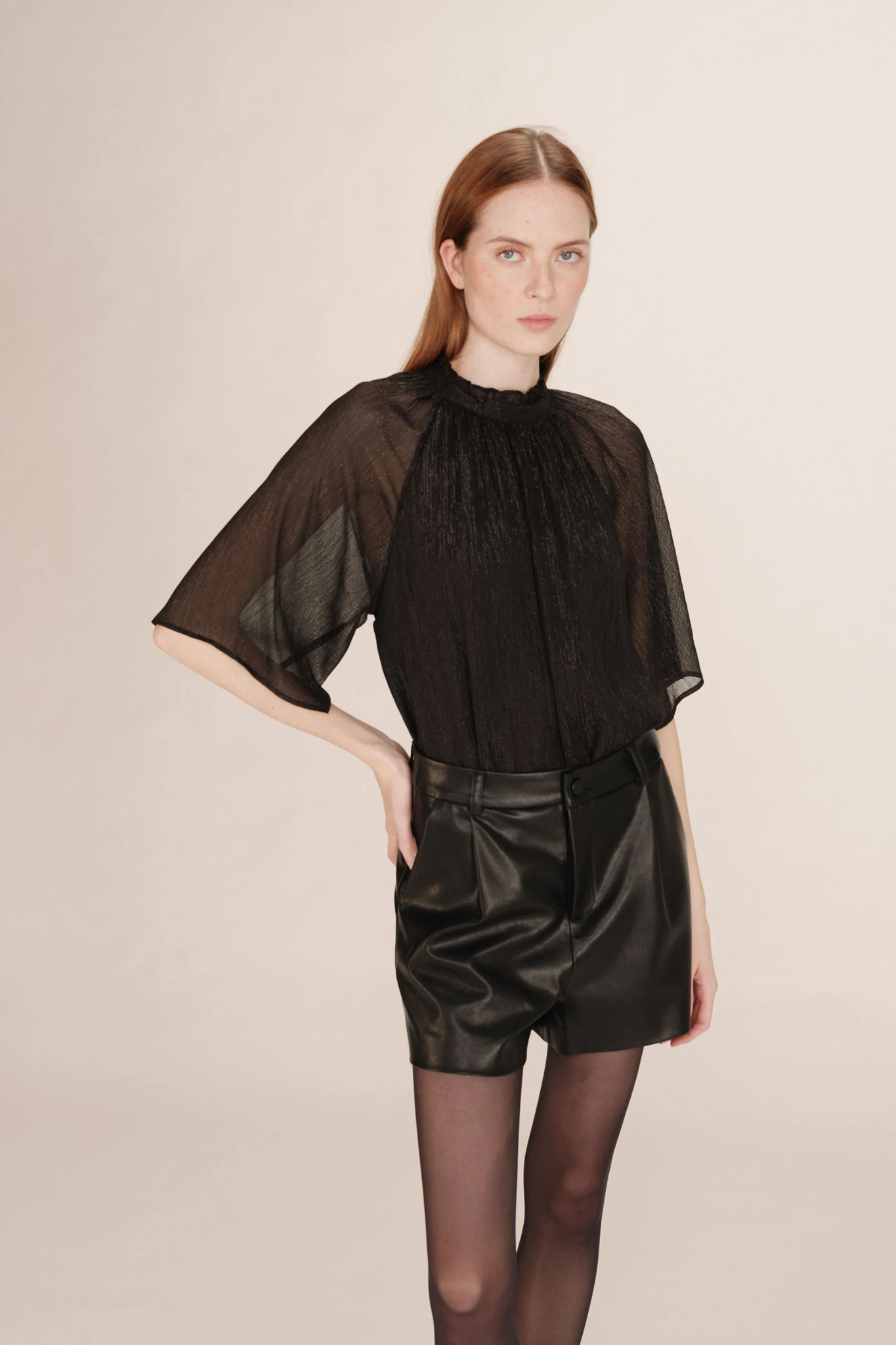 TOPAZE BLOUSE - BLACK