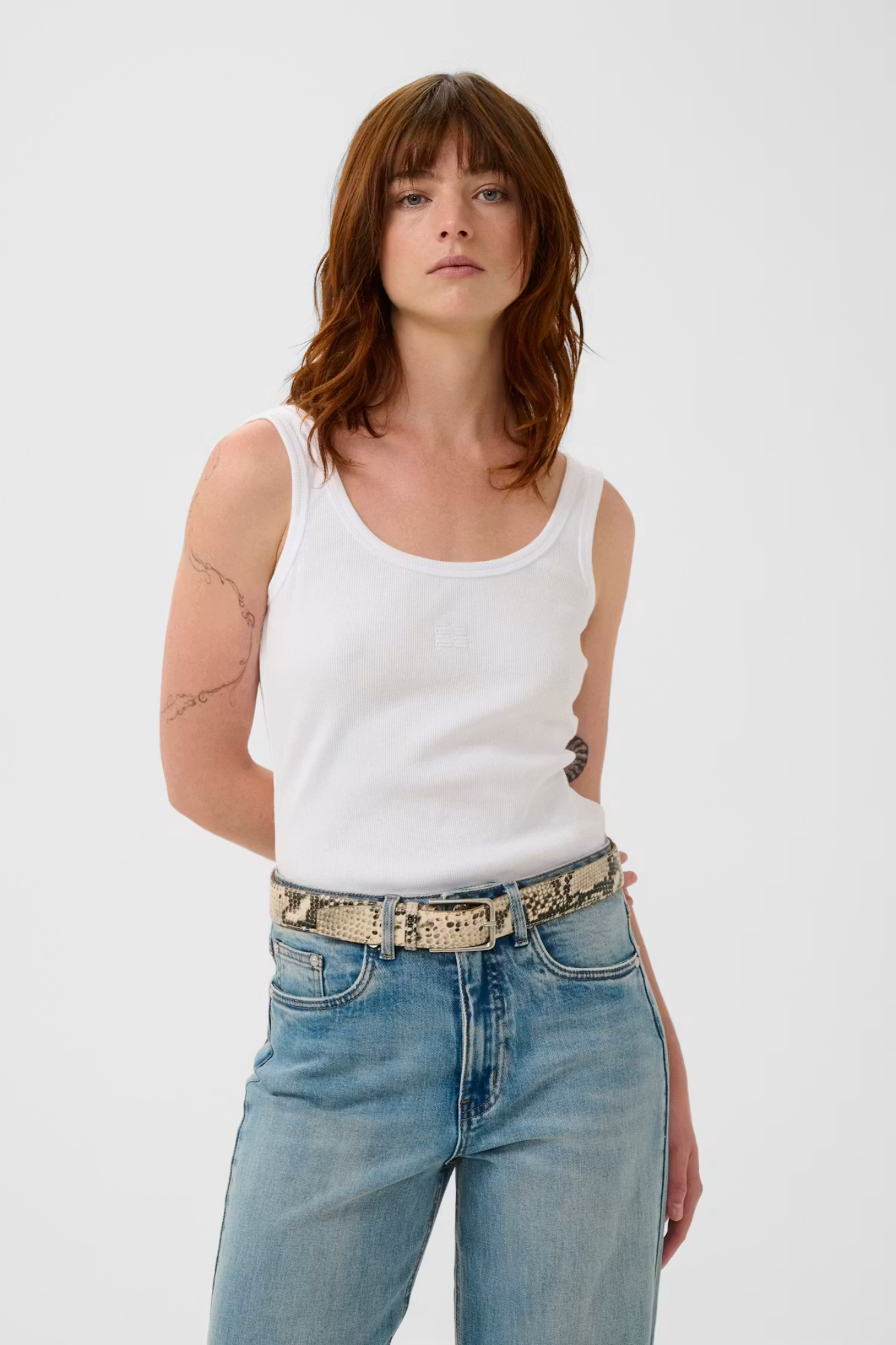 DREW LOGO 2.0 TOP - BRIGHT WHITE