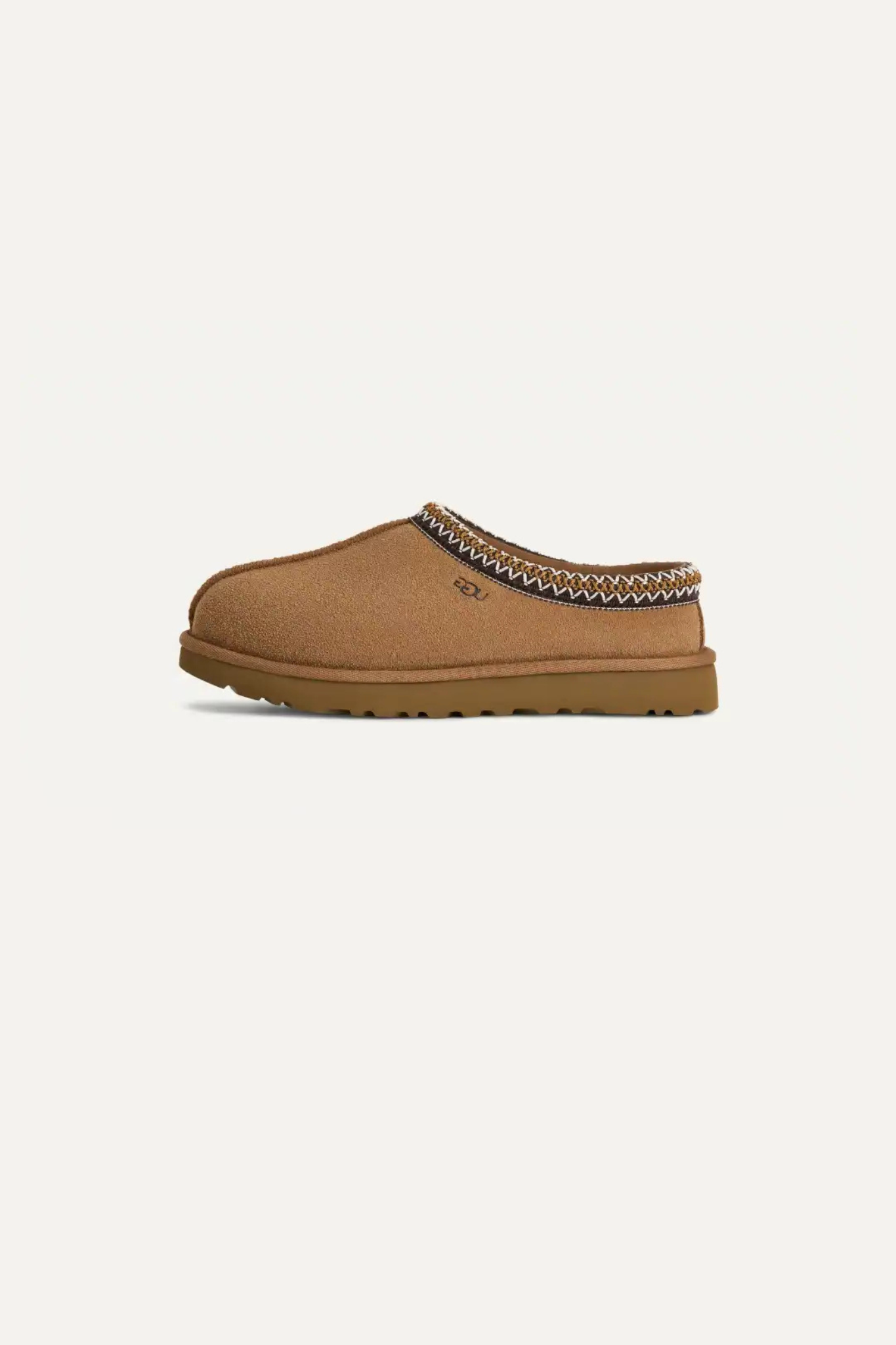 UGG woman tasman in chestnut. Side view