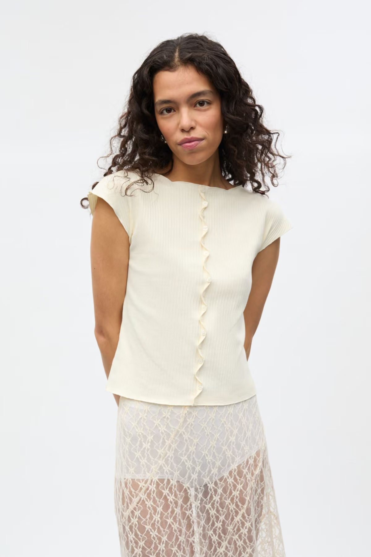 ELIN SL CARDIGAN - BUTTERCREAM