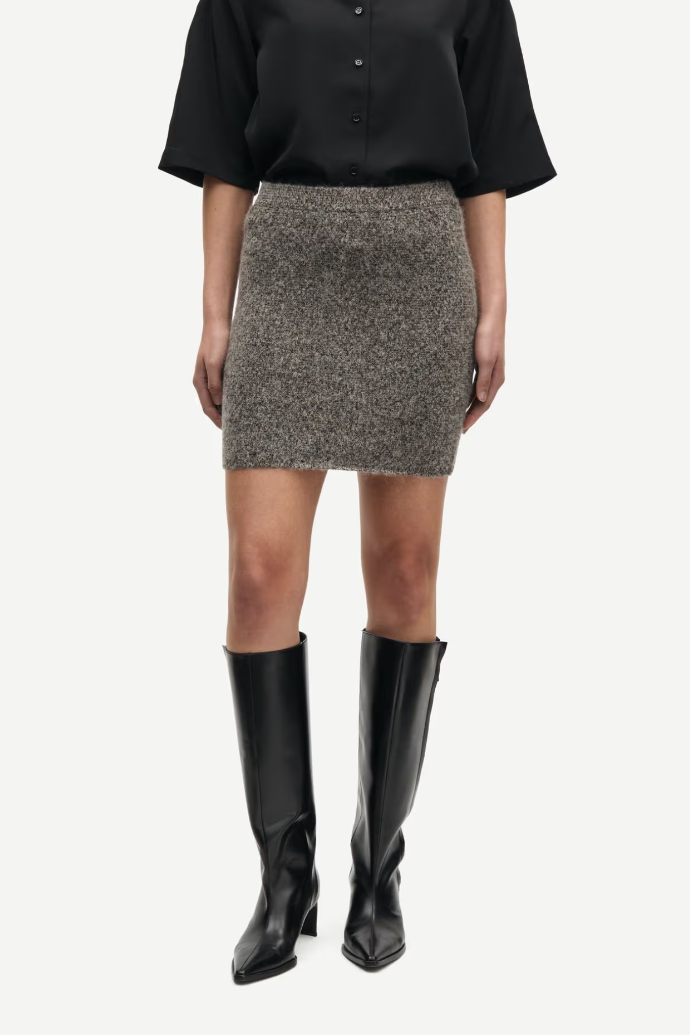 KELSIE SKIRT - FOSSIL MEL