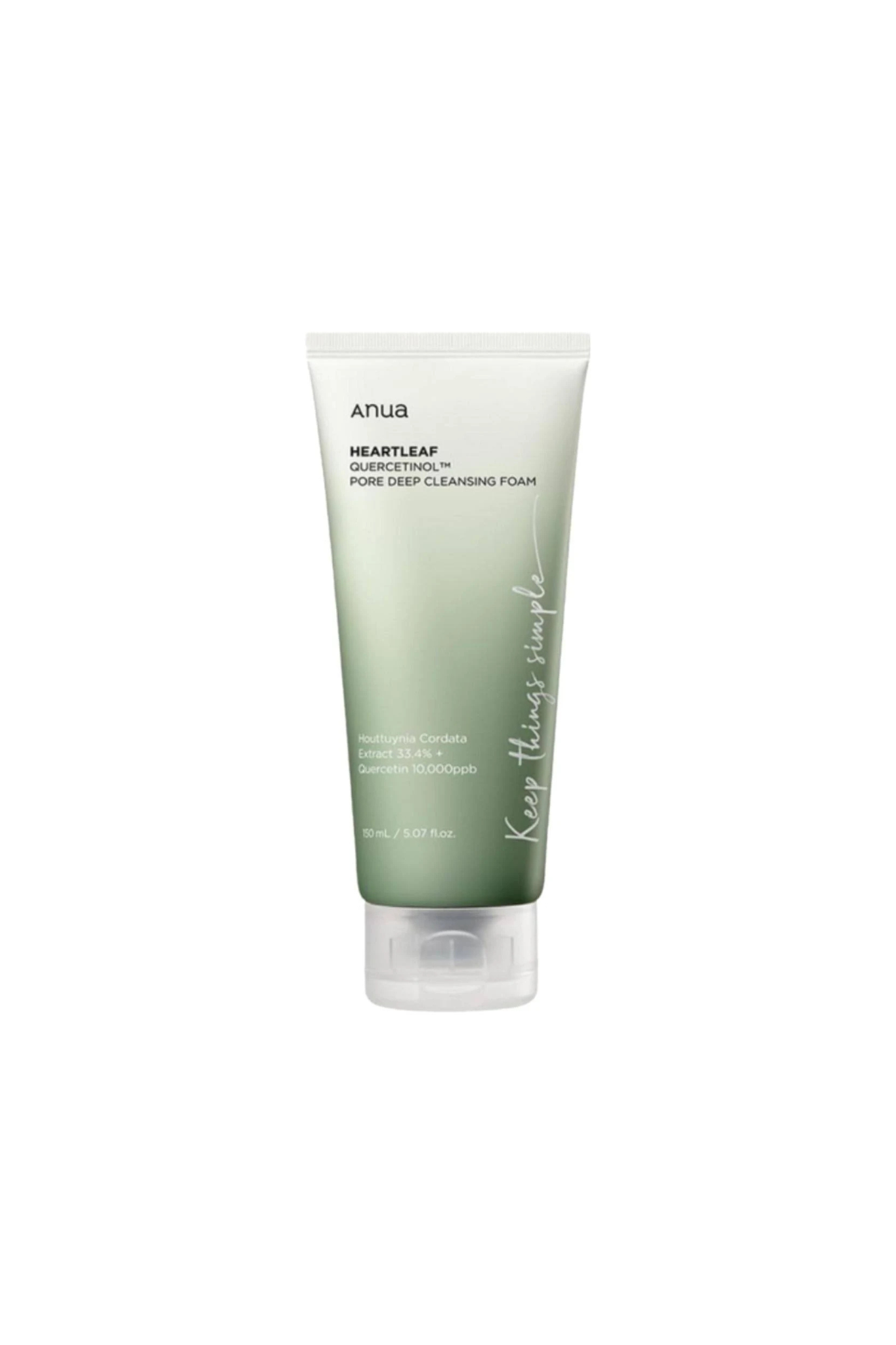 HEARTLEAF QUERCETINOL PORE DEEP CLEANSING FOAM 150ML