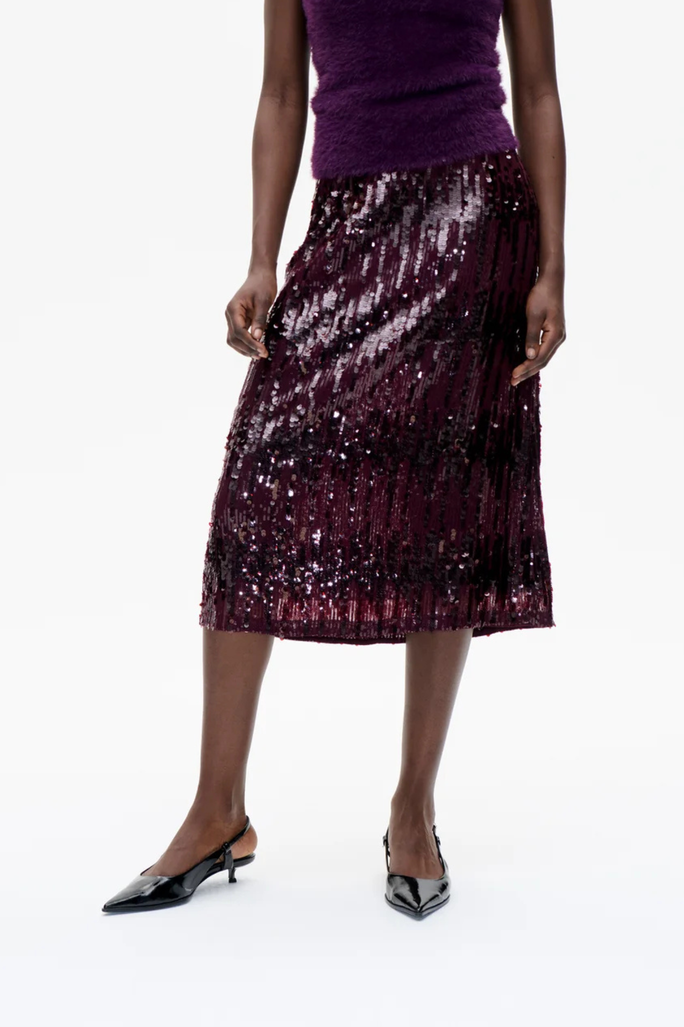 JAINO SKIRT - DARK PLUME PERFECT