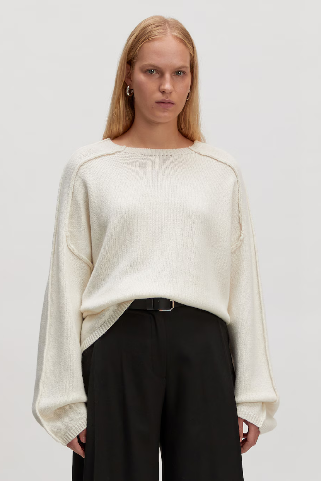 NAIBA WOOL JUMPER - GARDENIA
