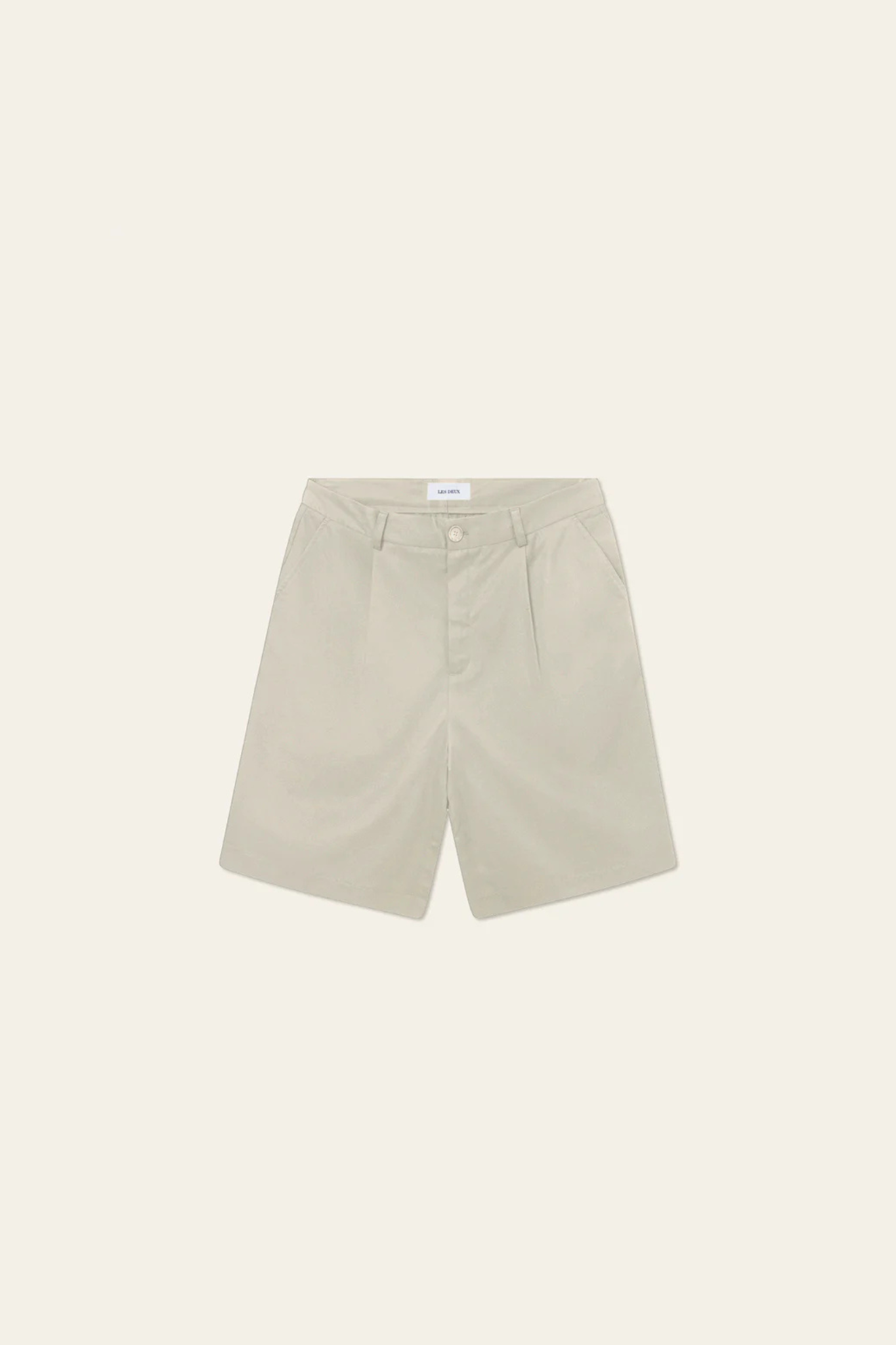 RANDALL PLEATED TWILL SUITING SHORTS - LIGHT SAND
