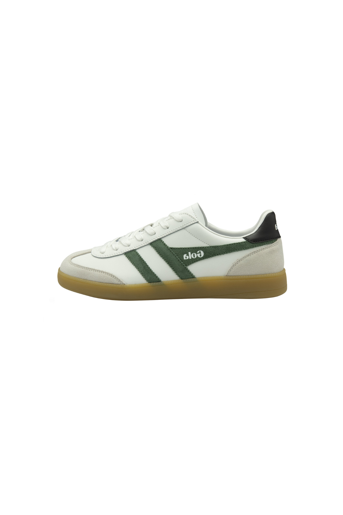 VIPER LEATHER SNEAKERS MEN - WHT/EVERGREEN/BLACK/GUM. Side view