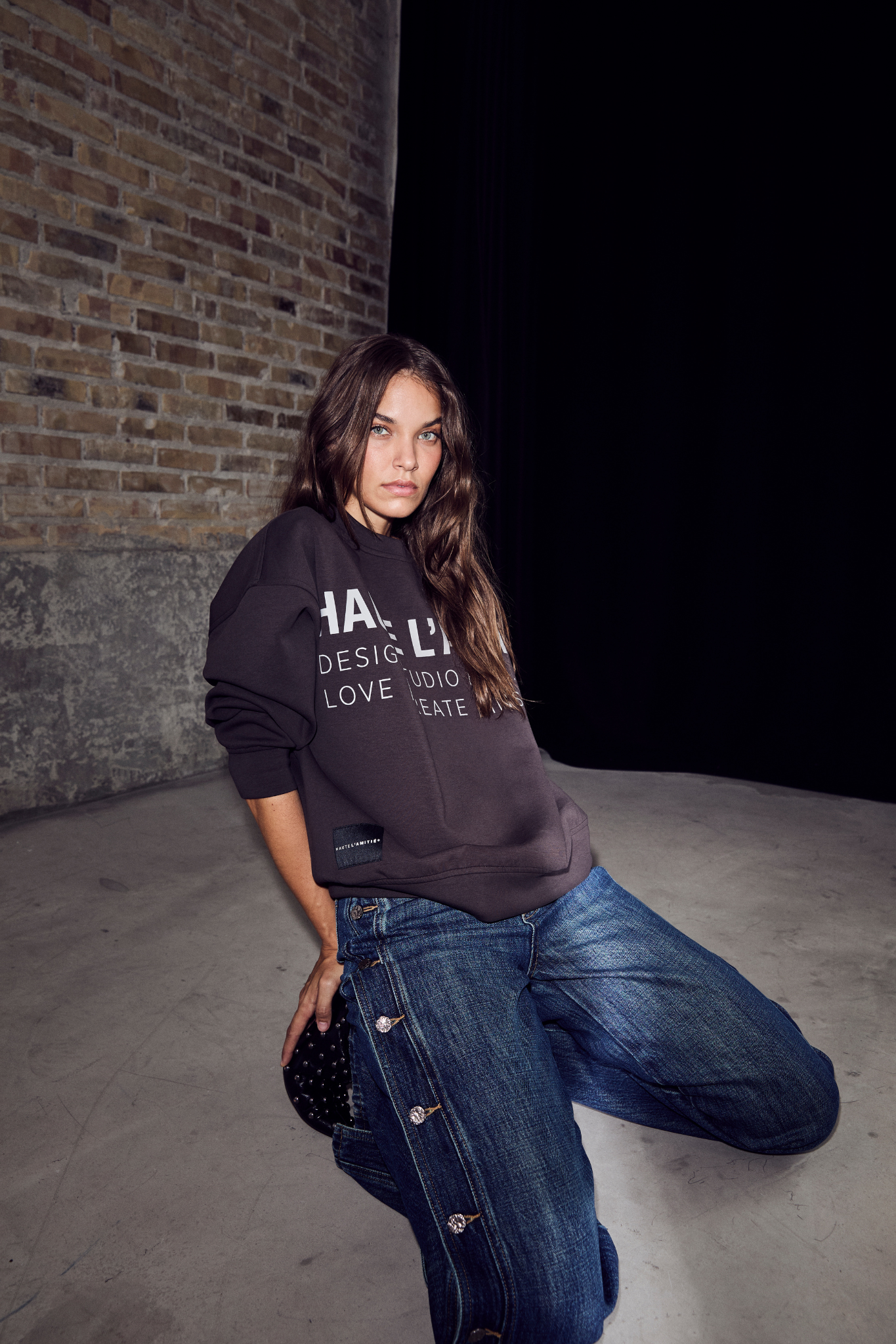 STUDIO LOGO SWEAT - ANTRACIT