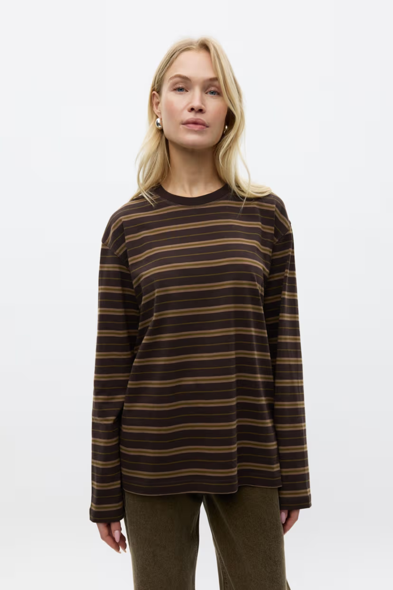 KULLA LS STRIPE - OLIVE TORTE STRIPE