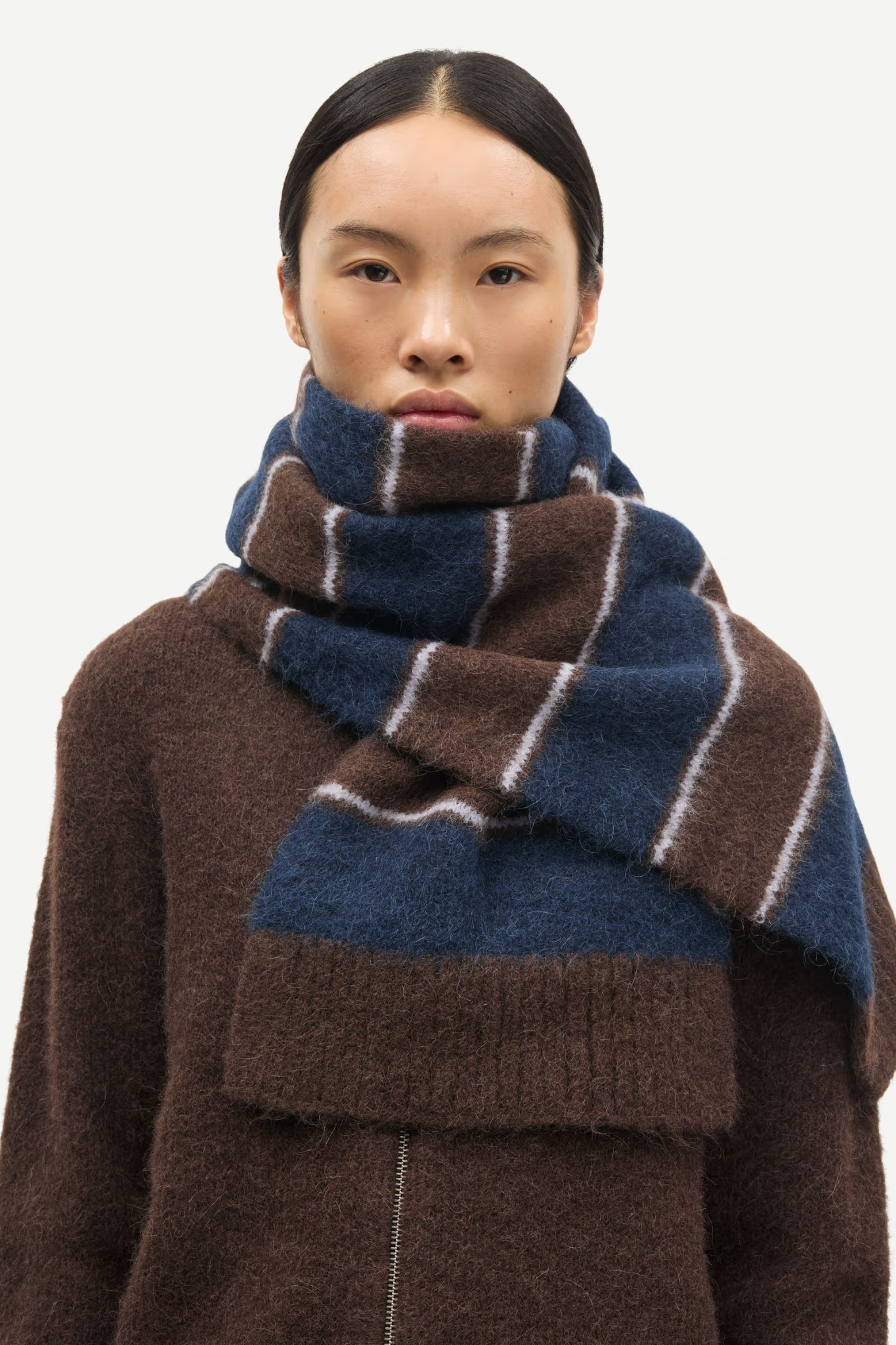 JEANNE SCARF - BLACK COFFEE ST