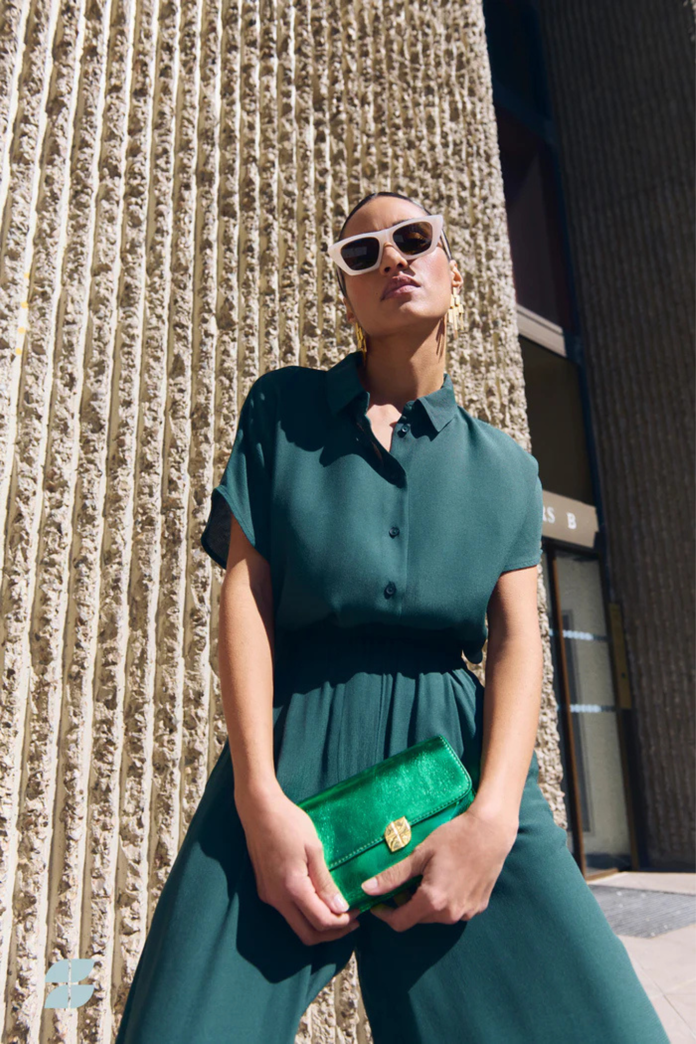 KARLY VISCOSE BLOUSE - DRIED BASIL