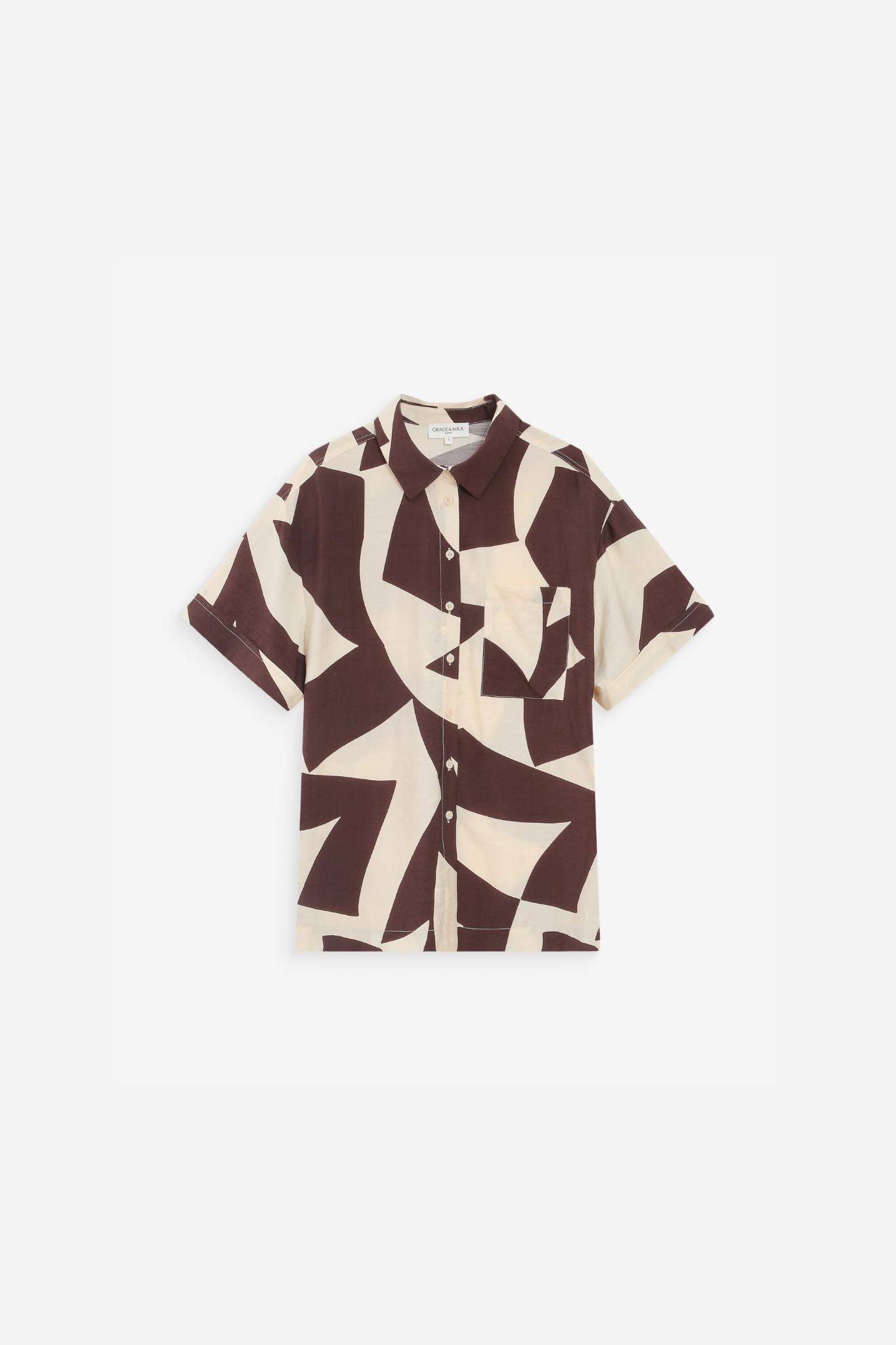 VEIL SHIRT - CHOCOLAT