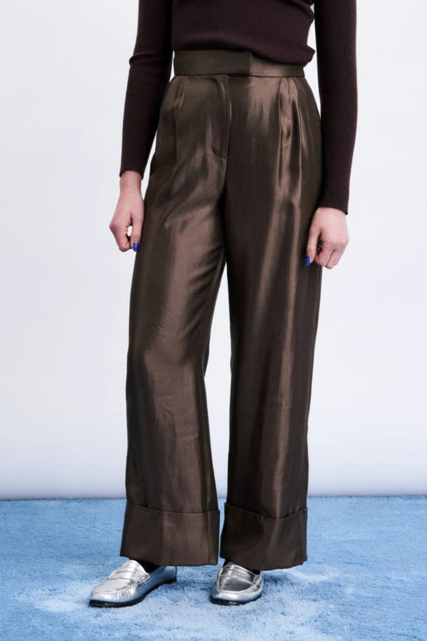 ASCOT PANTS - ICE BROWN