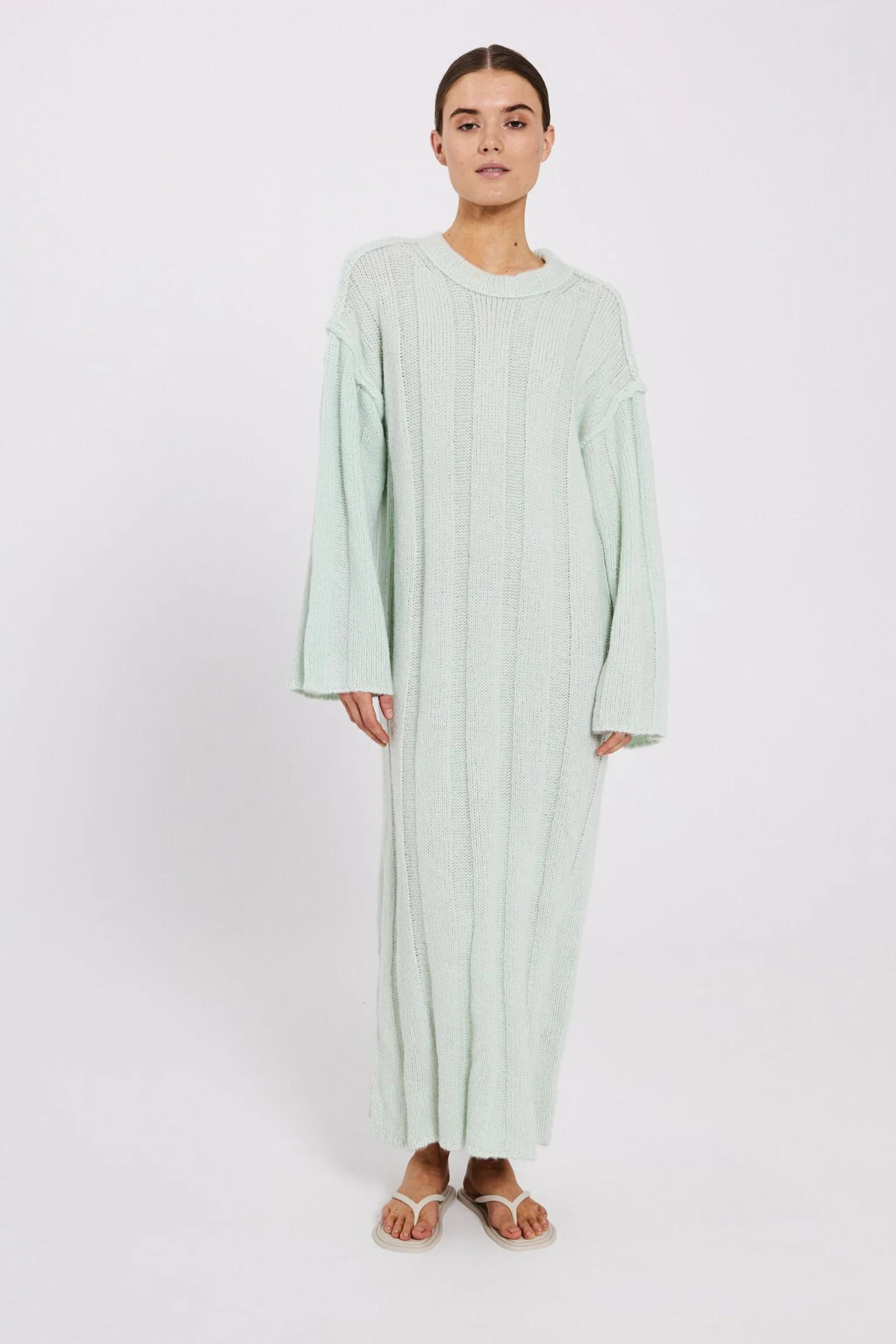 Mint green sweater sales dress