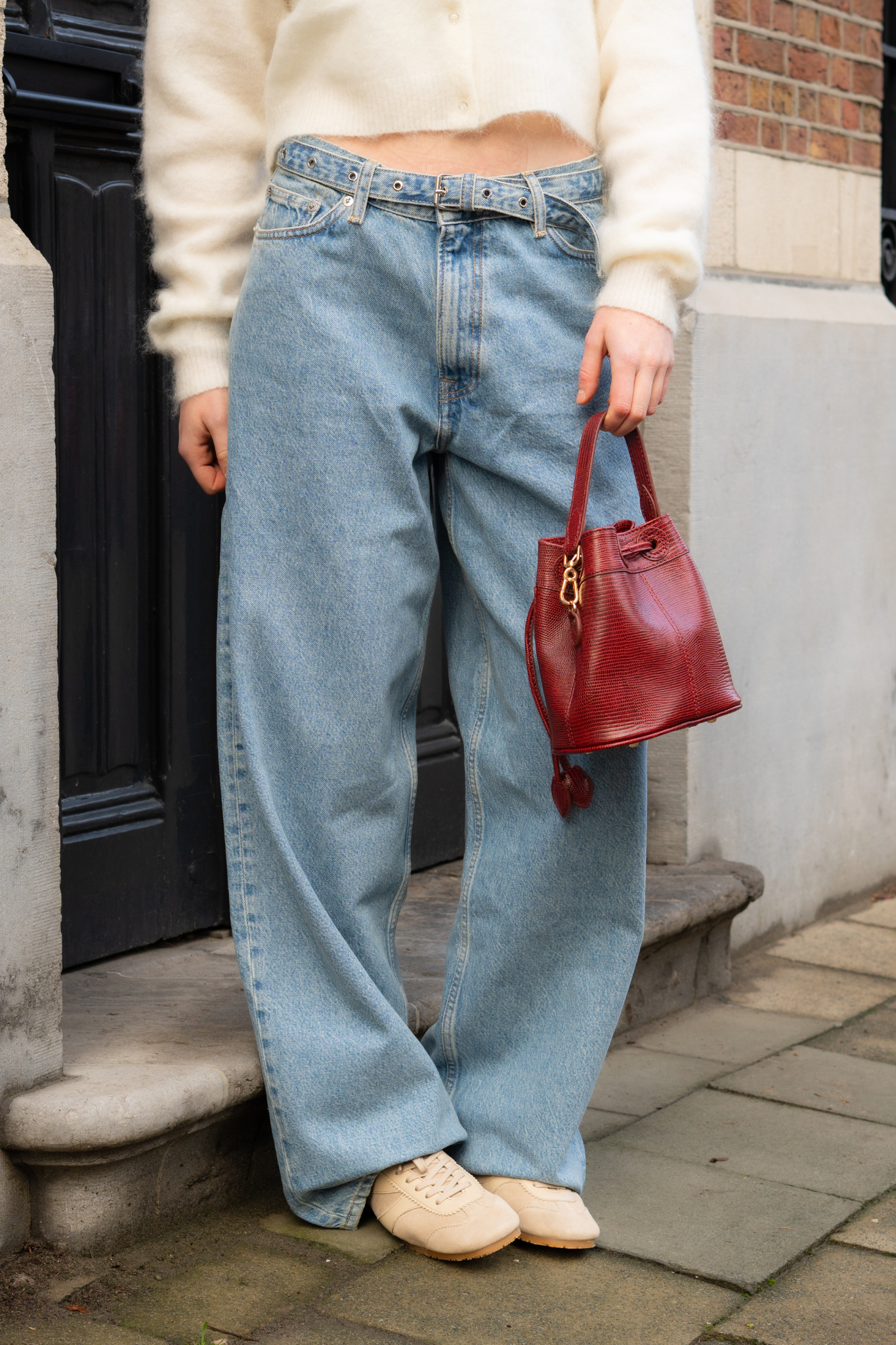 HARPER BELT JEANS - RIVER