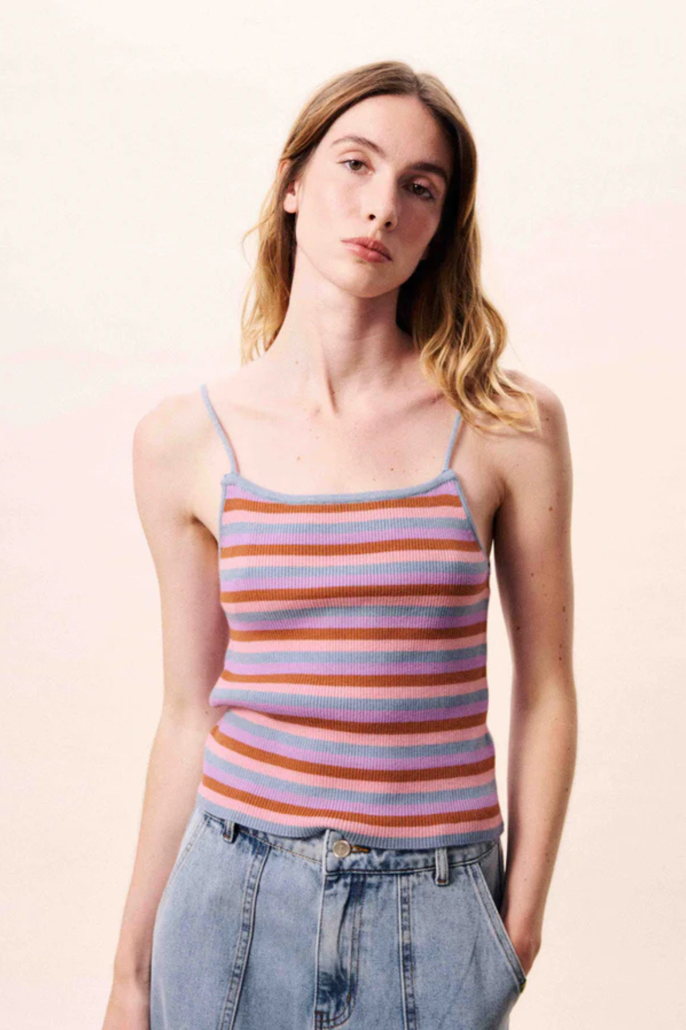 CORALLIA TOP - LIGHT BLUE