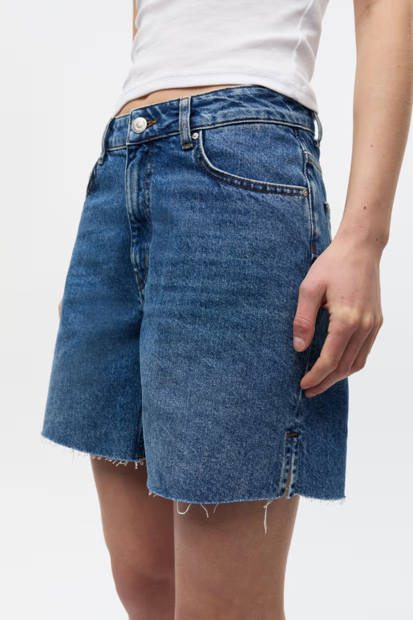 BILOBA SHORTS - WORN DARK BLUE