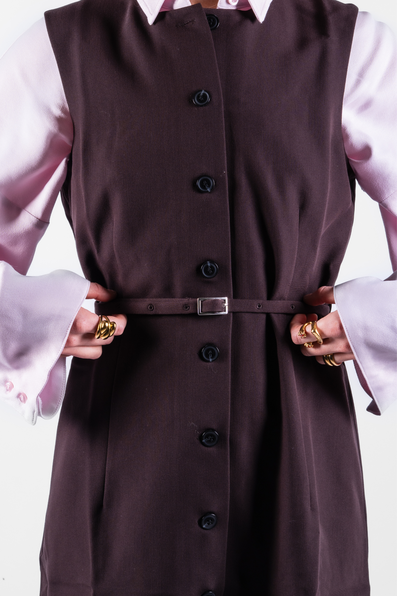 RUMA SHORT DRESS - BLACK COFFEE