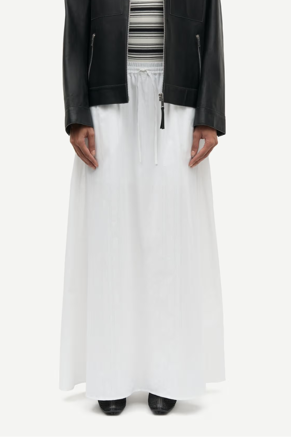 TINA MAXI SKIRT - WHITE
