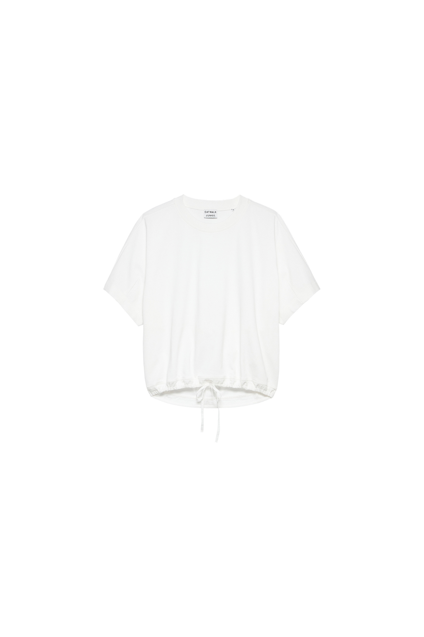 OVERSIZED T-SHIRT WITH STRAP - OFF WHITE