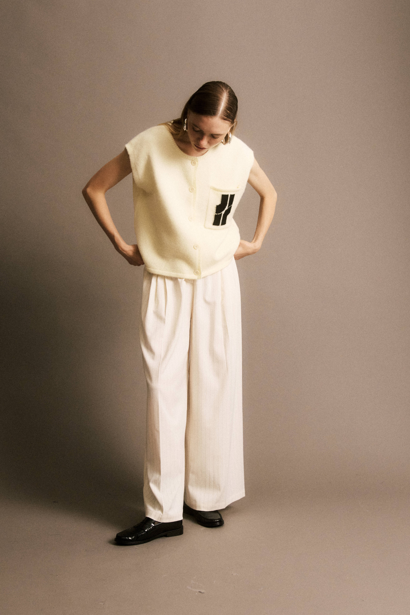 ROLAND CARDIGAN - CREME