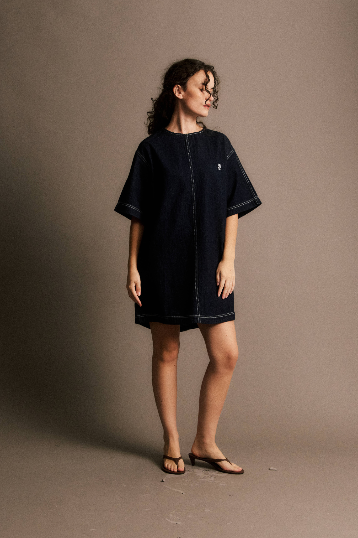TIMEO DRESS - BLUE MARINE