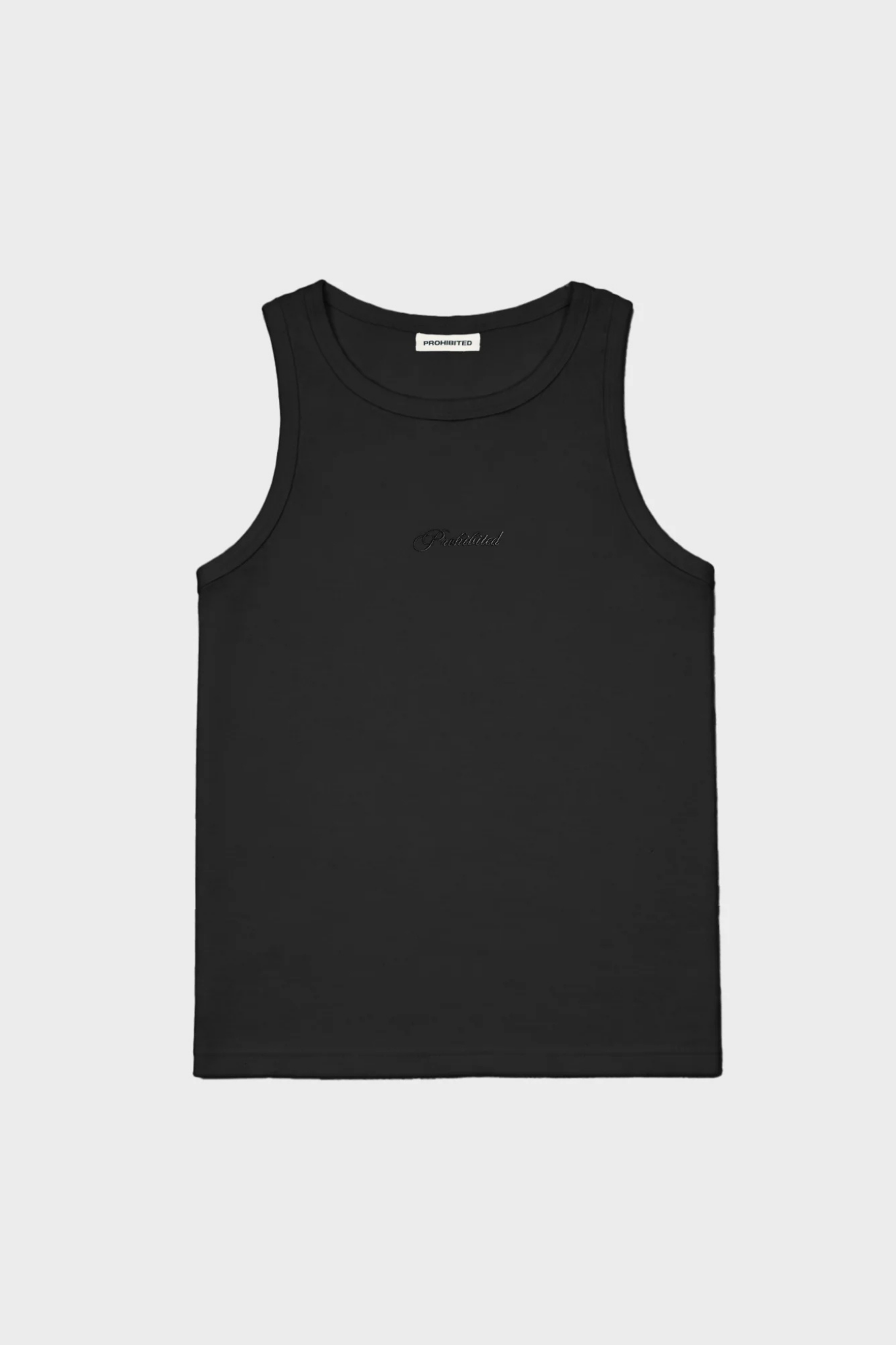 THE EMBROIDERY TANK TOP - BLACK
