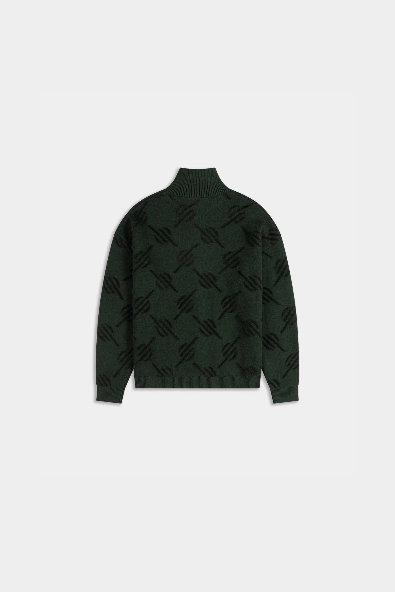 MONOGRAM ZIP UP KNIT - ROSIN