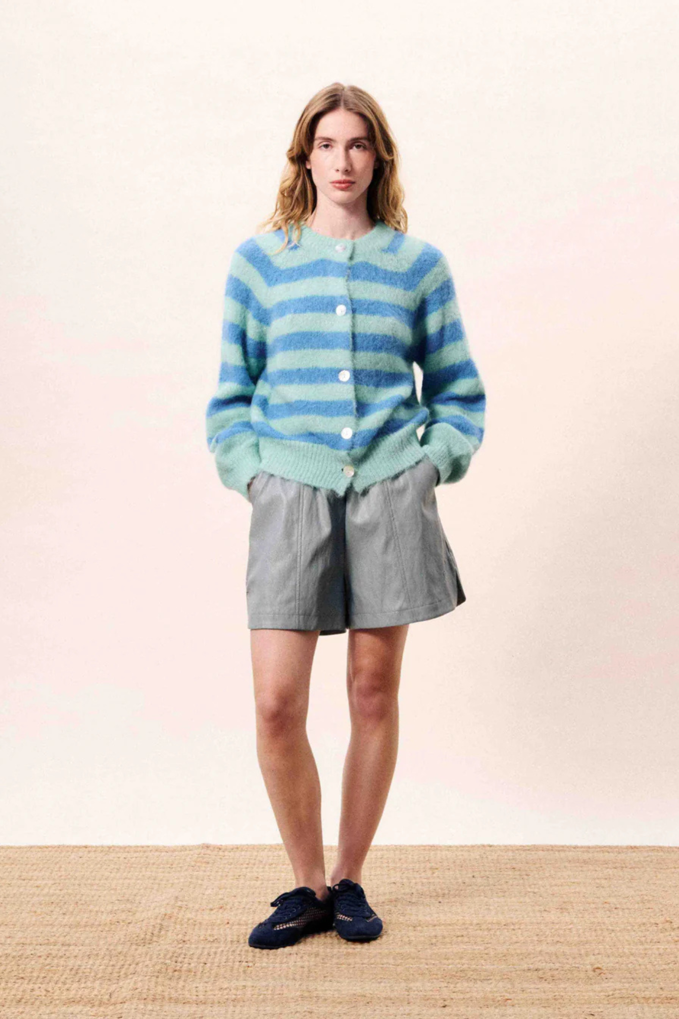 AZURE CARDIGAN - AZURE BLUE