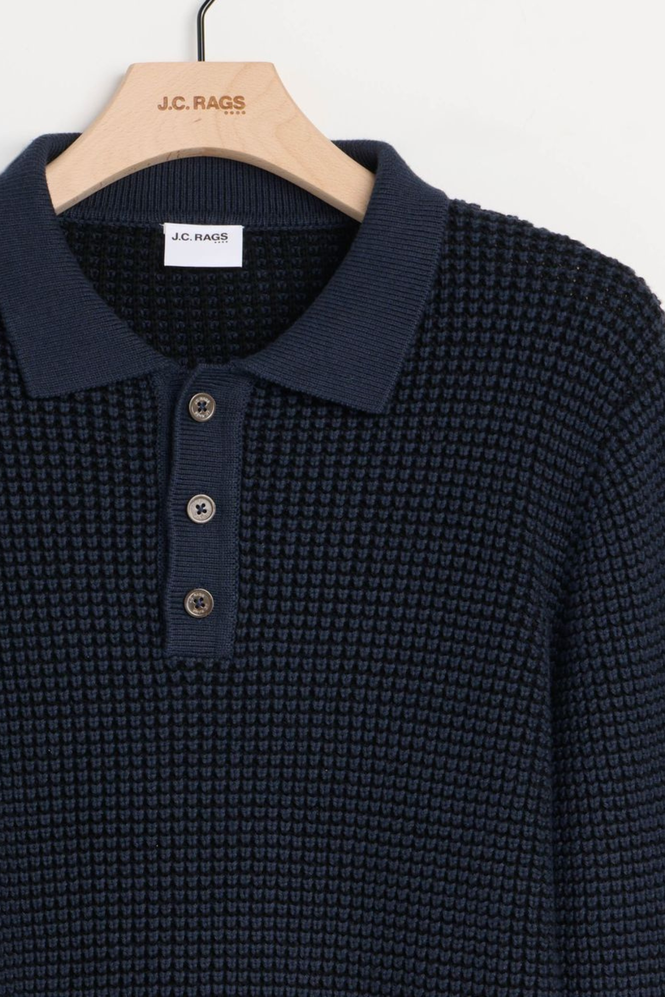 BAKER LS POLO SHIRT - OMBRE BLUE