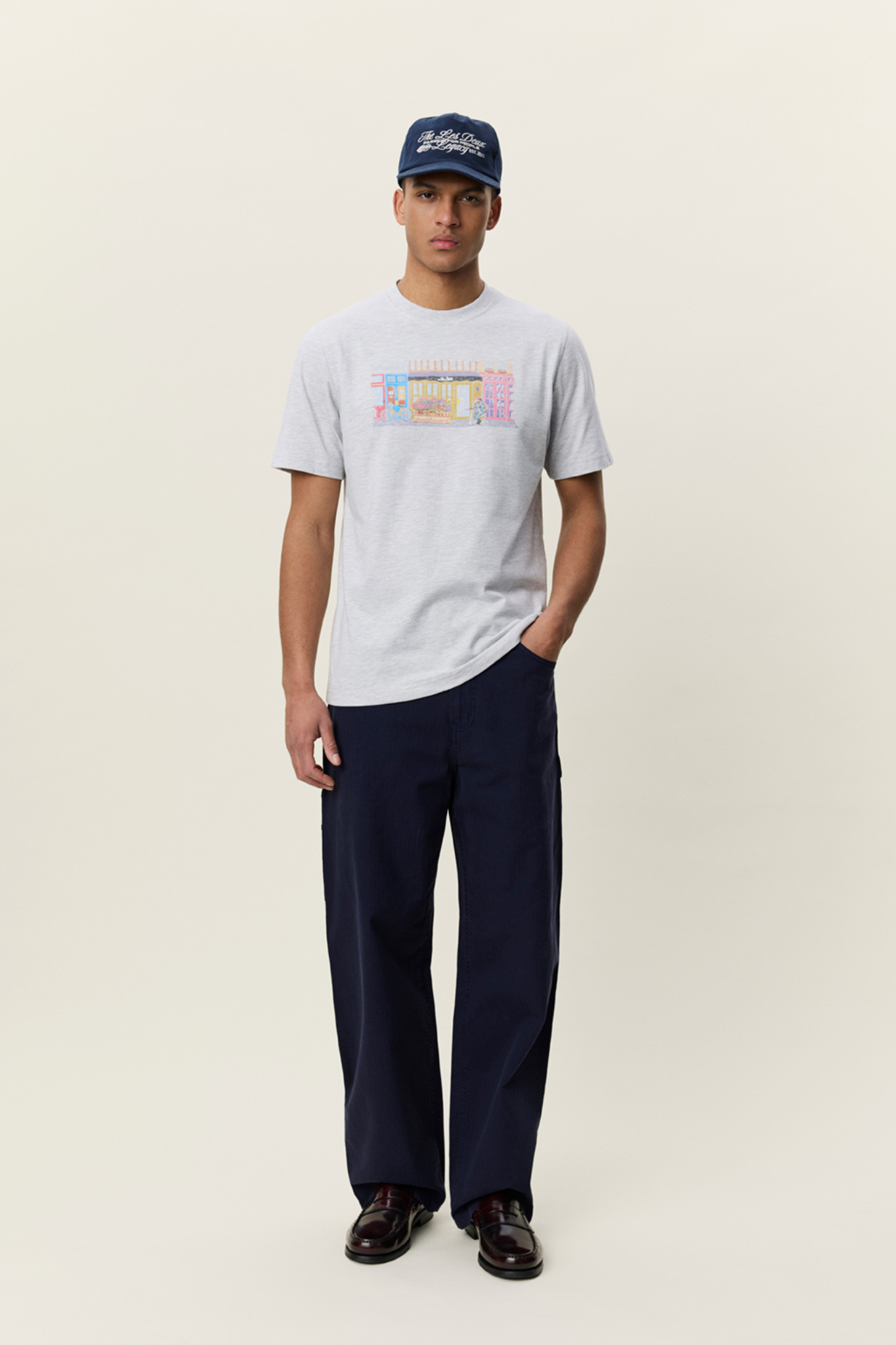MARKET T-SHIRT - SNOW MELANGE