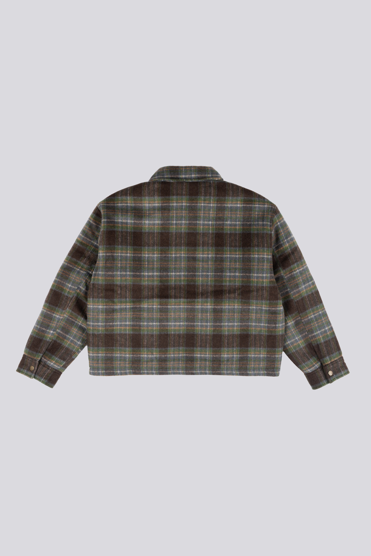 RETRO FIELD CHECK OVERSHIRT - GREEN/BLACK