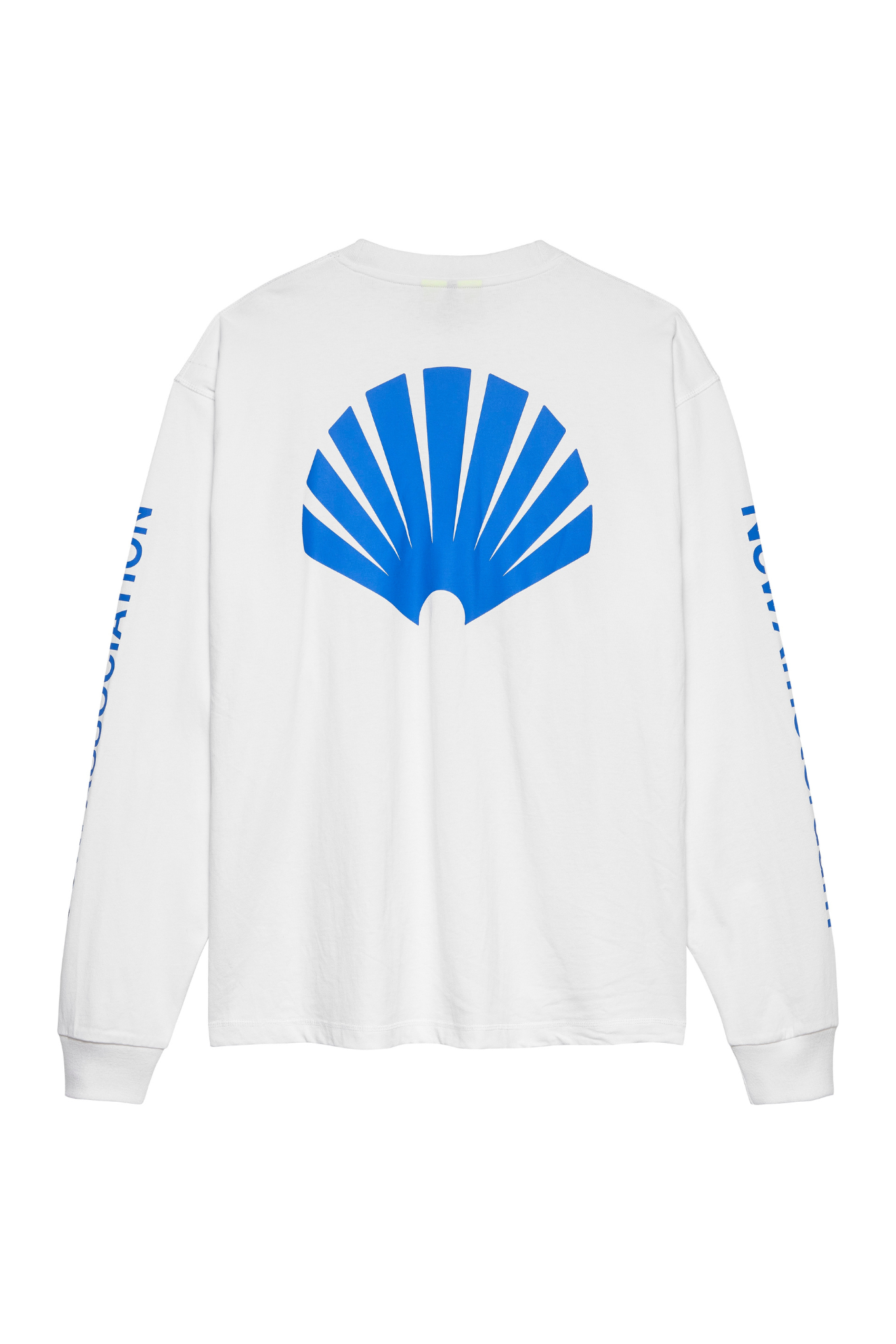 LOGO LONGSLEEVE T-SHIRT - WHITE/COBALT