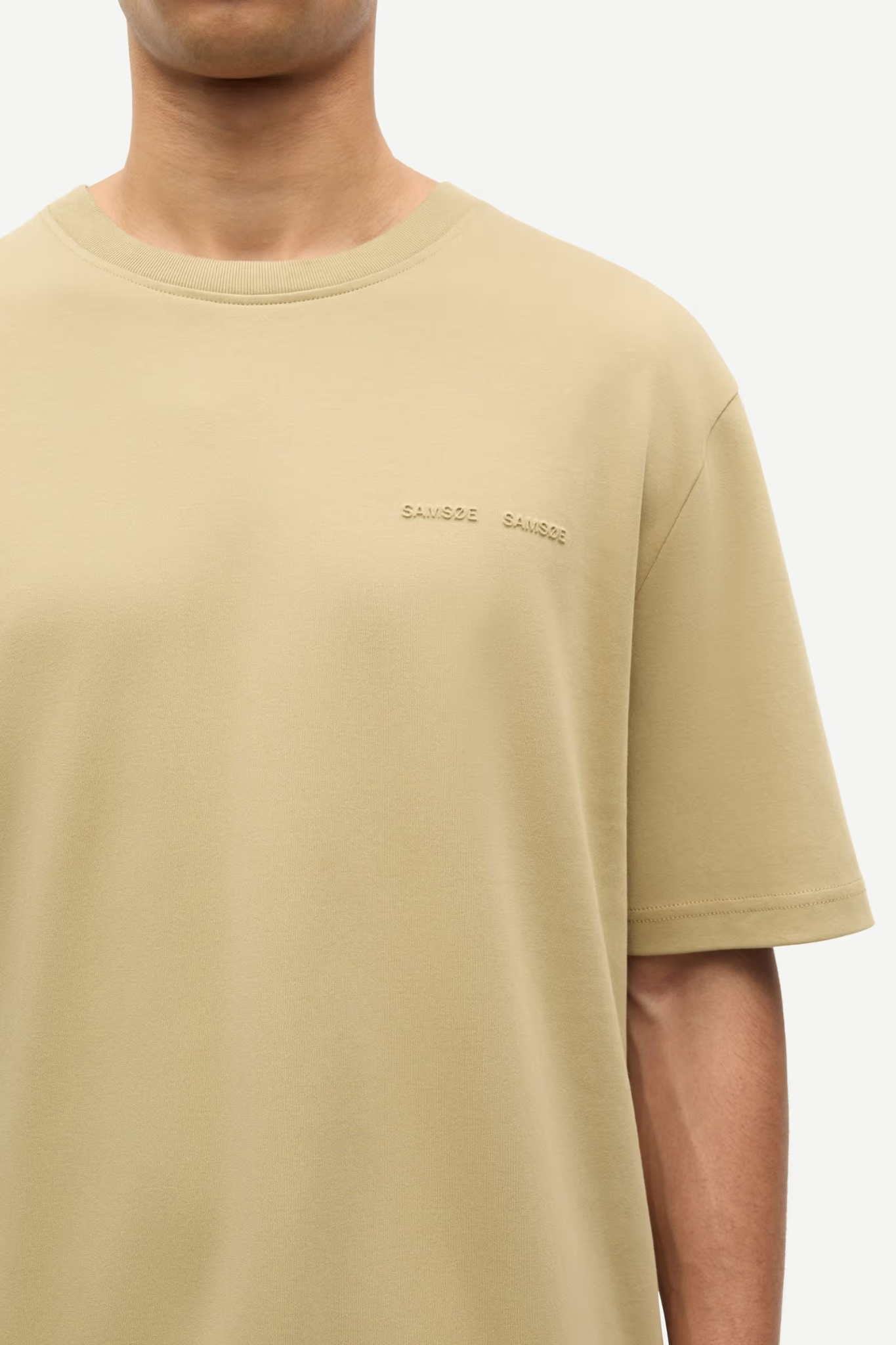 JESPERT T-SHIRT - OLIVE GRAY