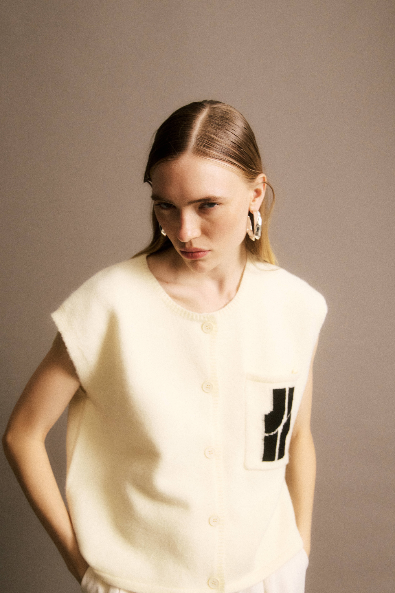ROLAND CARDIGAN - CREME