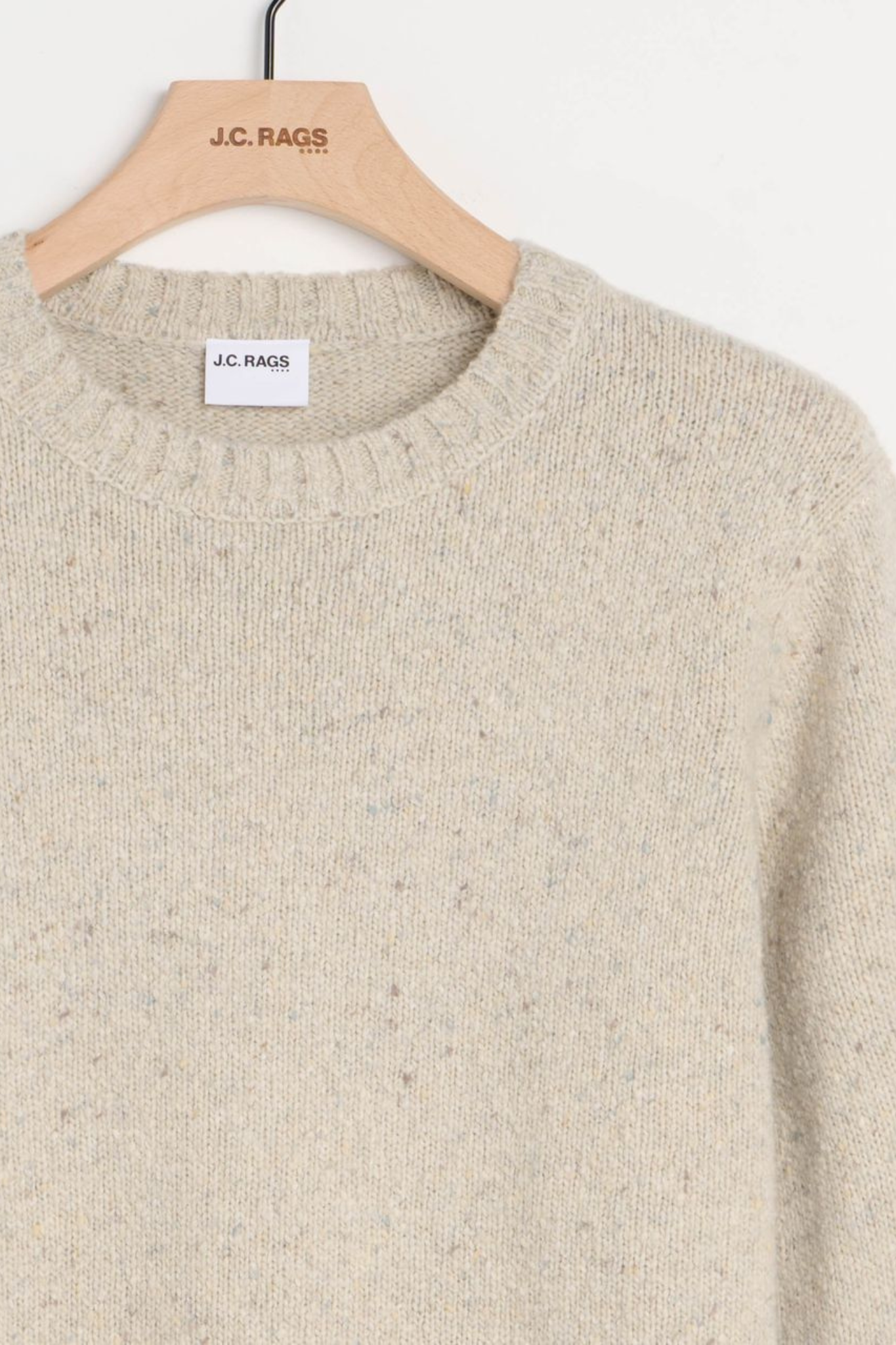 BUD CREWNECK SWEATER - CRYSTAL GREY BEIGE
