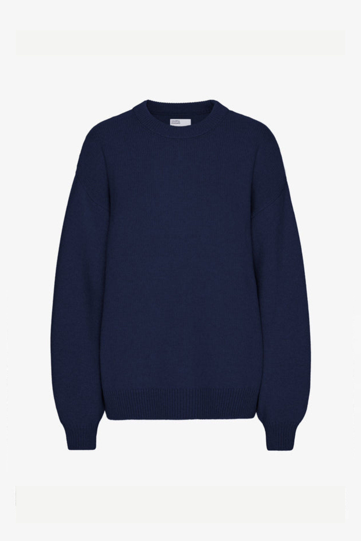 OVERSIZED MERINO WOOL CREW - MARINE BLUE
