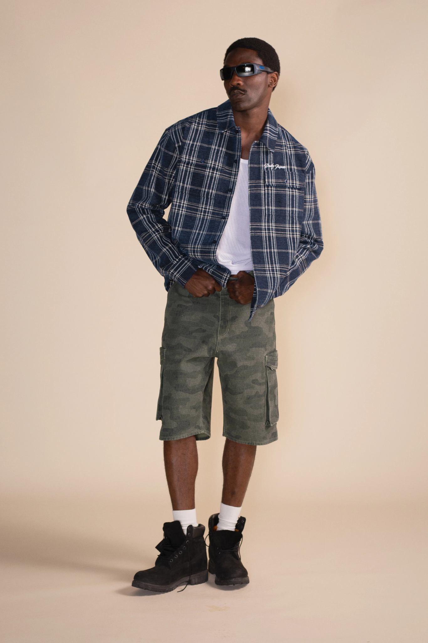 CAMO CARGO SHORTS - AOP