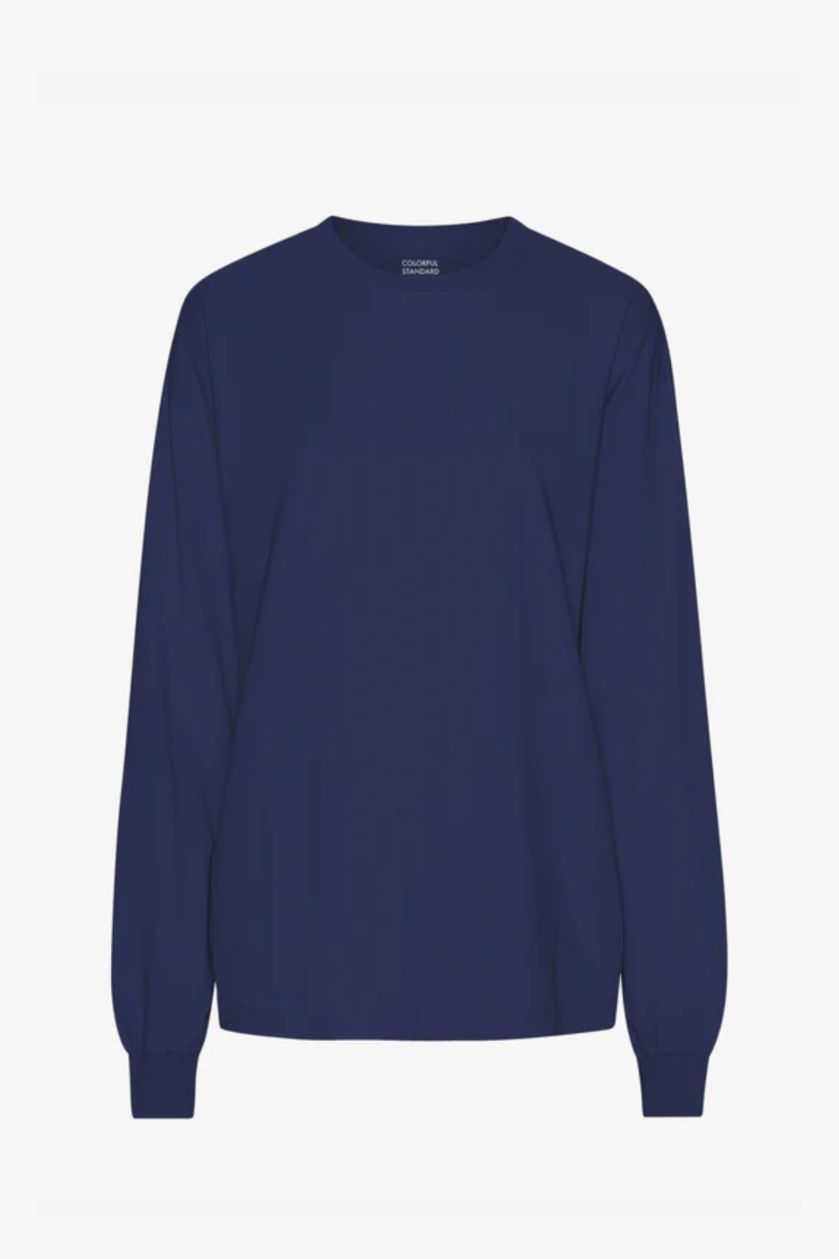OVERSIZED ORGANIC LS T-SHIRT - MARINE BLUE