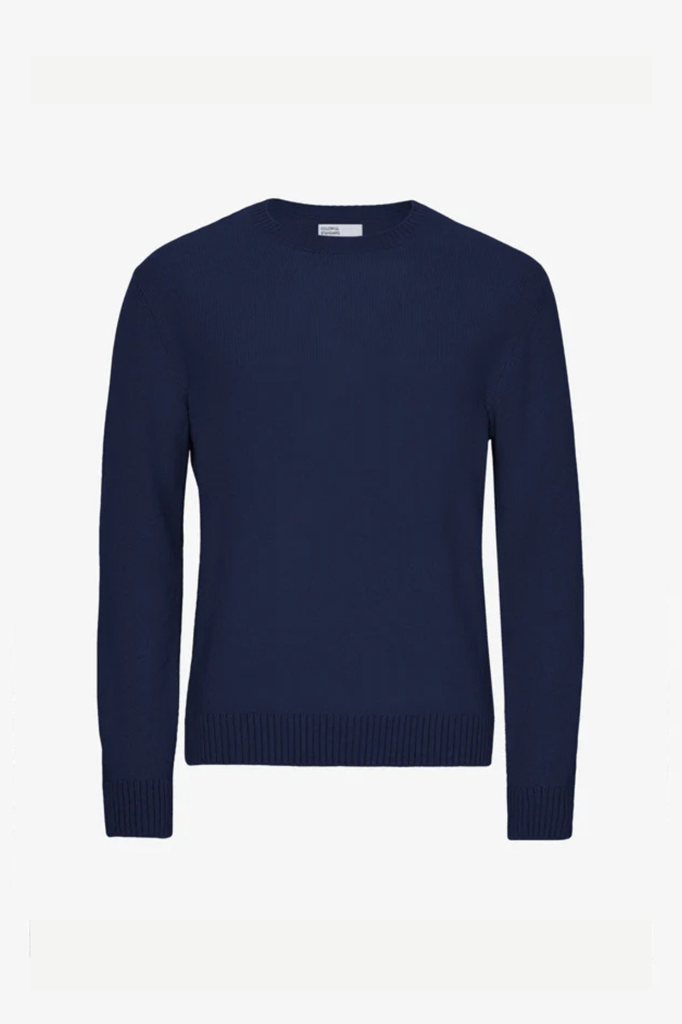 CLASSIC MERINO WOOL CREW - MARINE BLUE