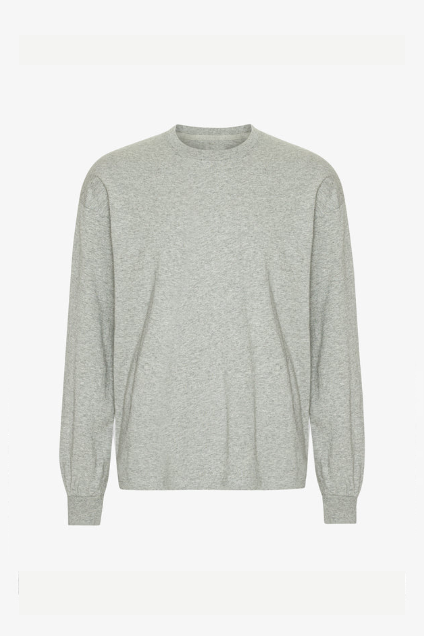 OVERSIZED ORGANIC LS T-SHIRT - HEATHER GREY