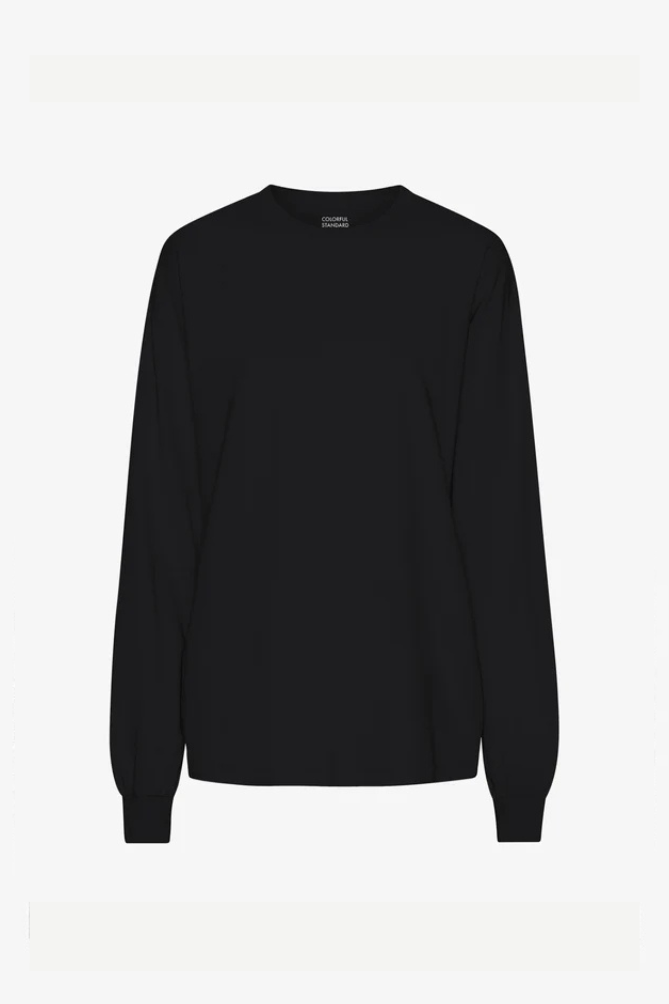 OVERSIZED ORGANIC LS T-SHIRT - DEEP BLACK