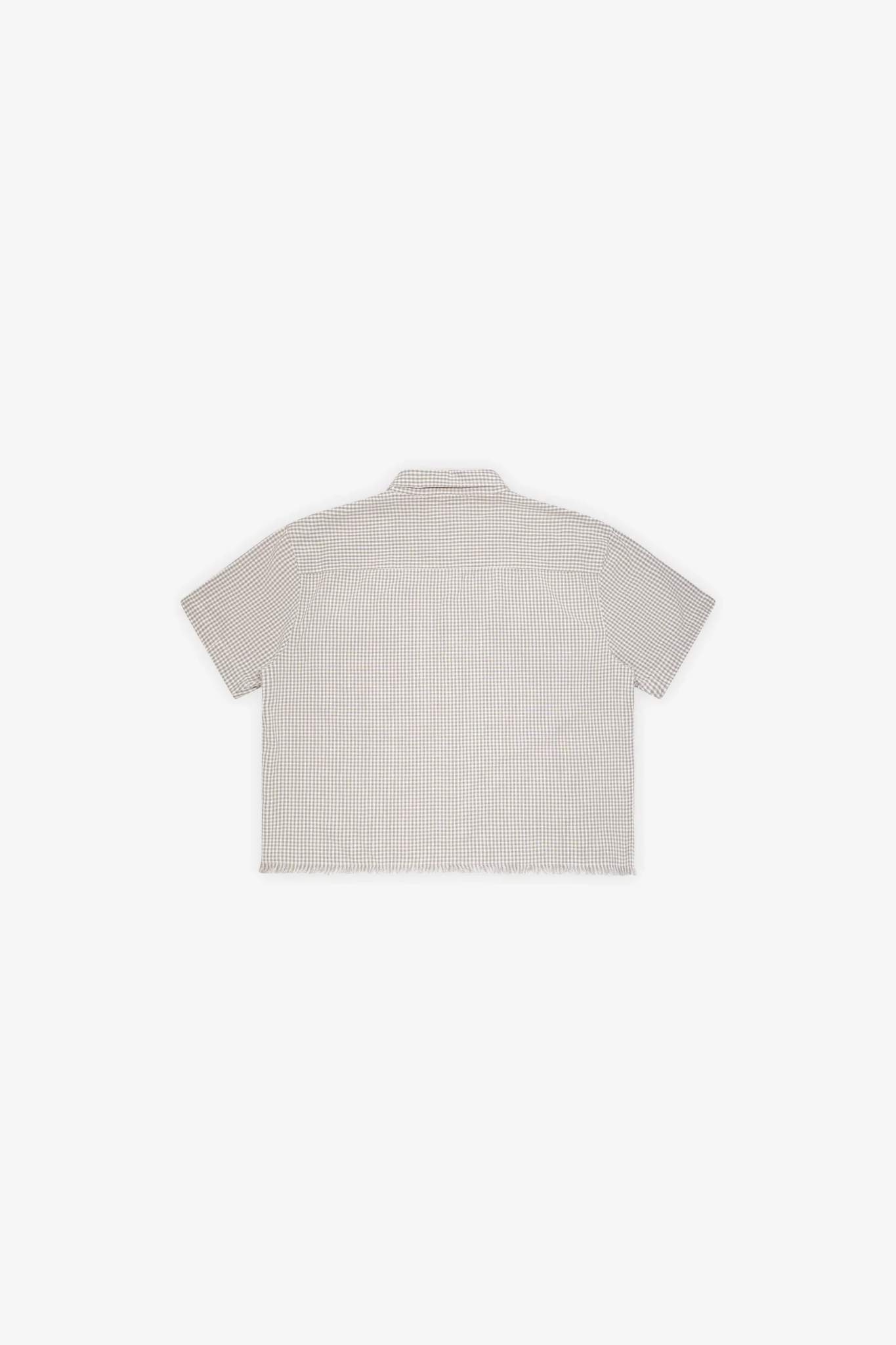 DISTRESSED FARMER'S SHIRT - OLIVE GREEN