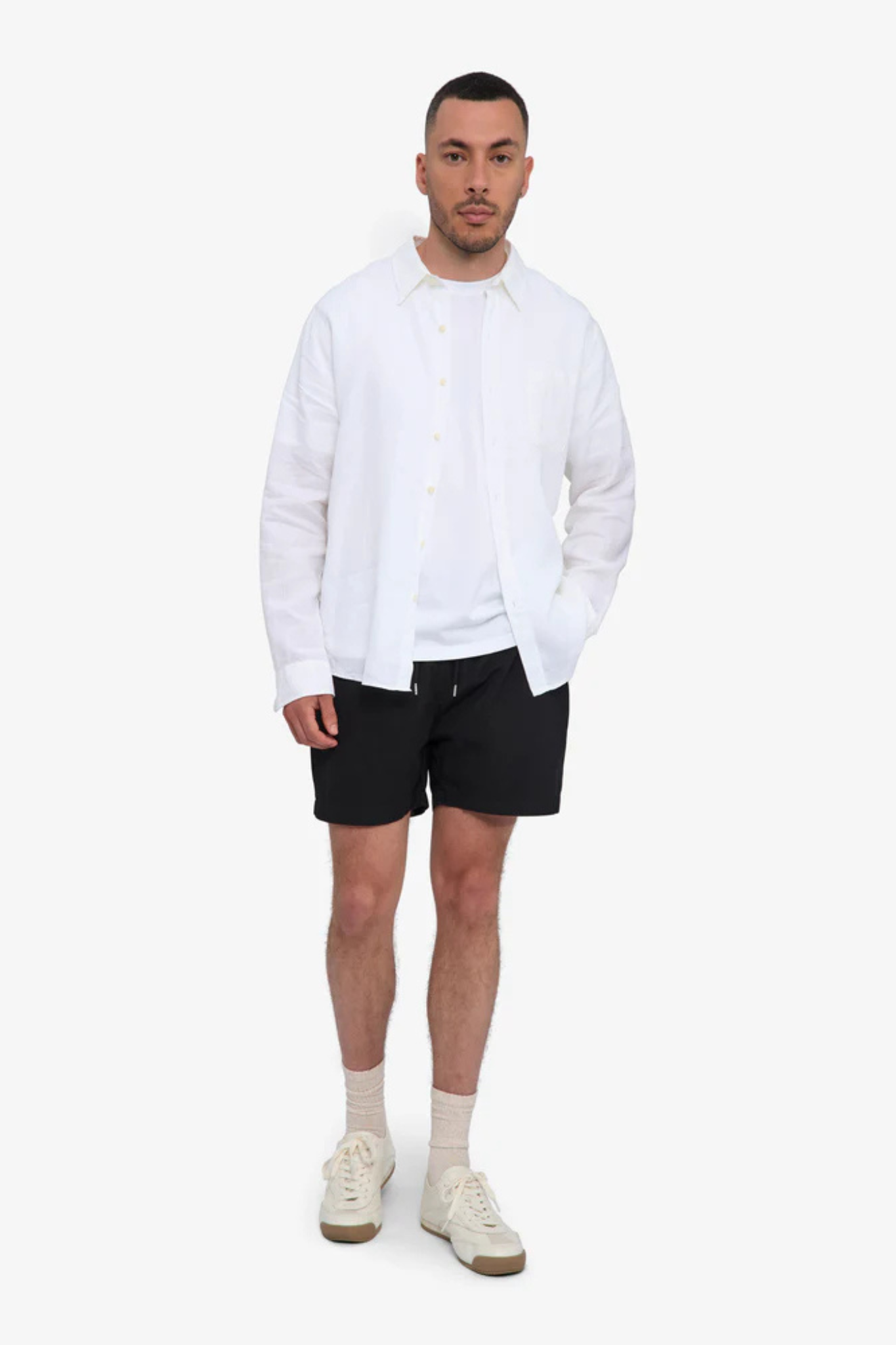 ORGANIC TWILL SHORTS - DEEP BLACK