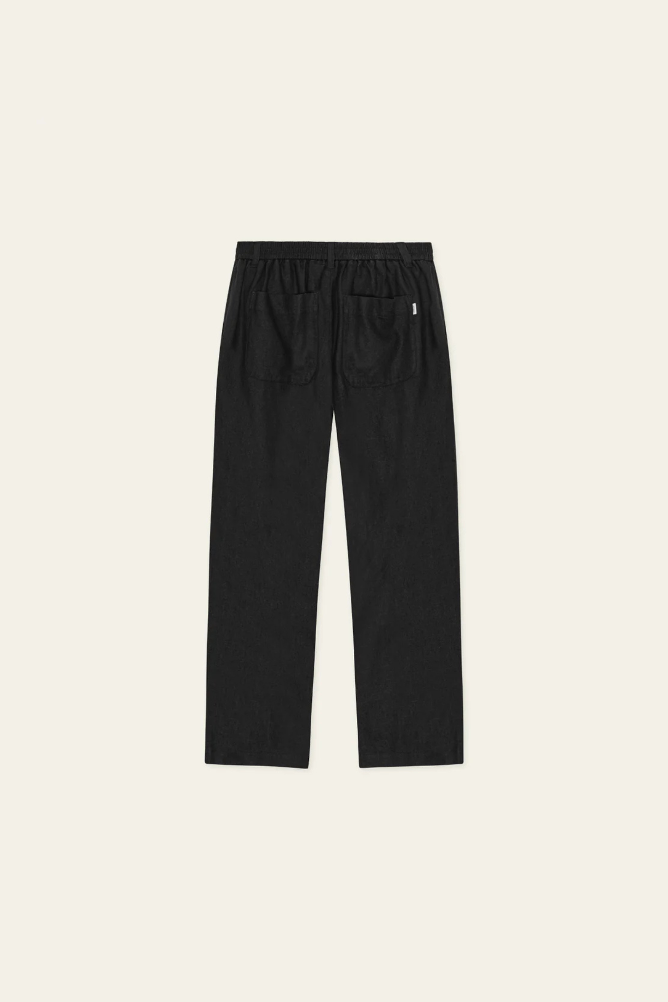LINEN COMFORT SUIT PANTS - TAP SHOE BLACK