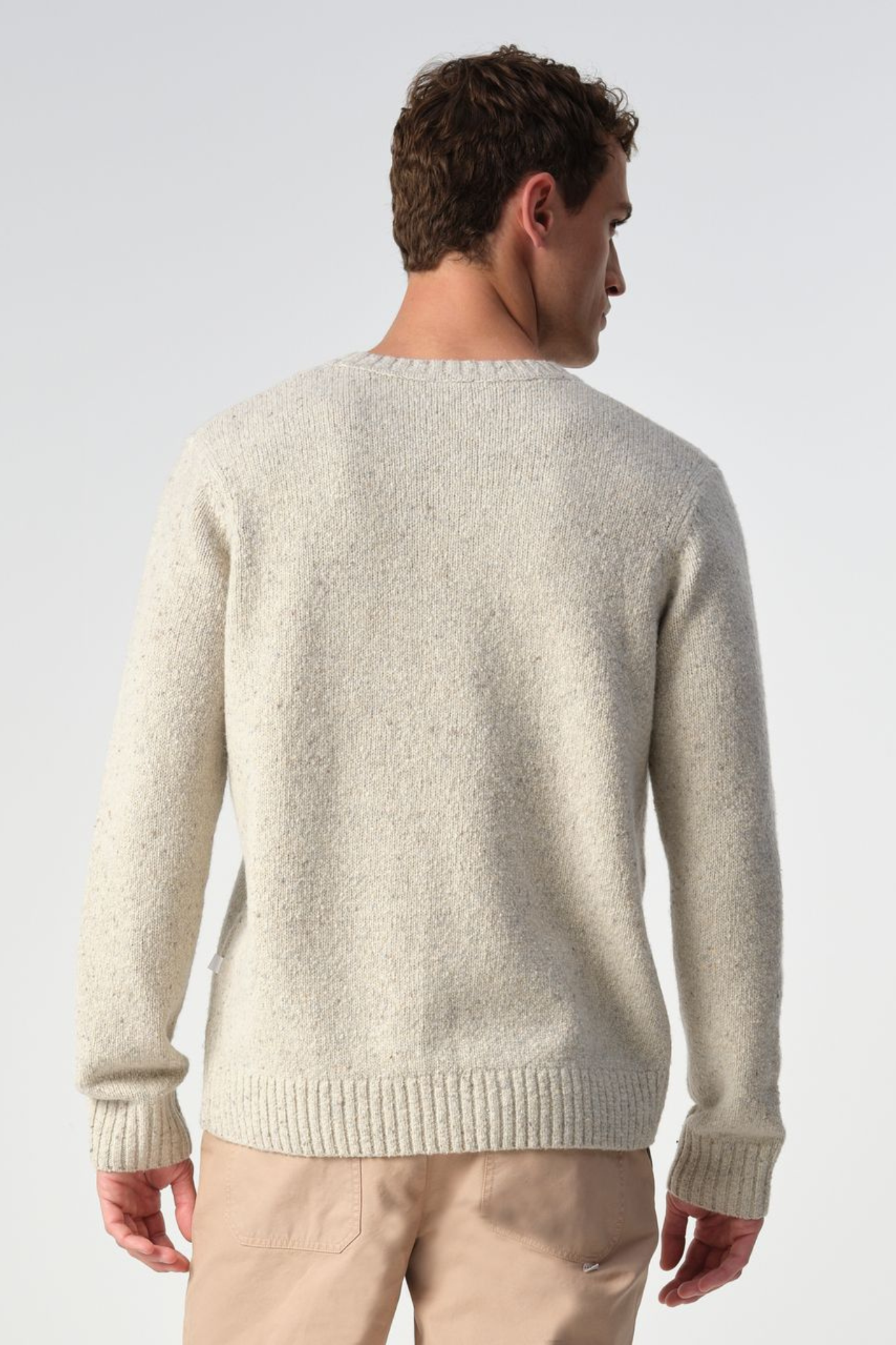 BUD CREWNECK SWEATER - CRYSTAL GREY BEIGE